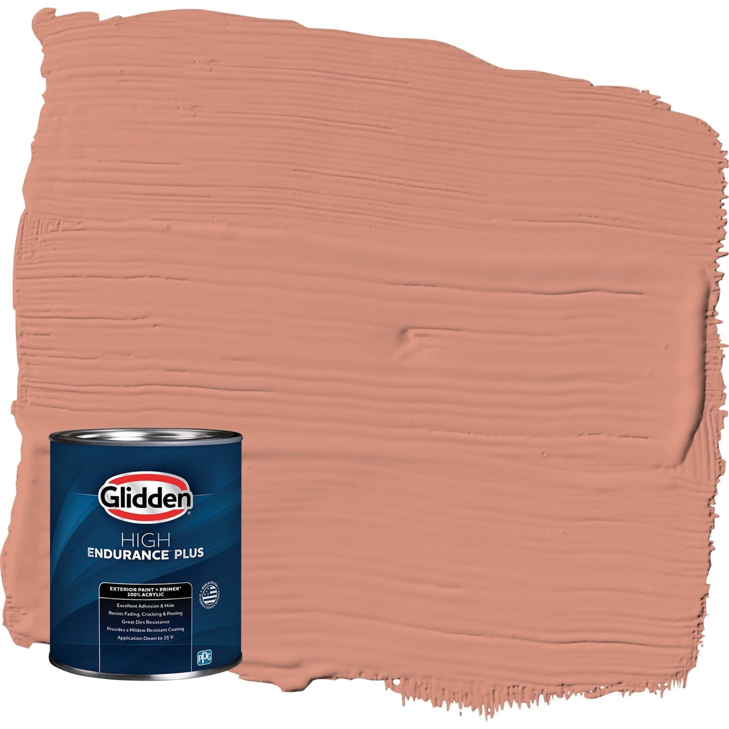Glidden HEP Orange Essential / Orange Satin Exterior Paint with Primer, 1 Quart