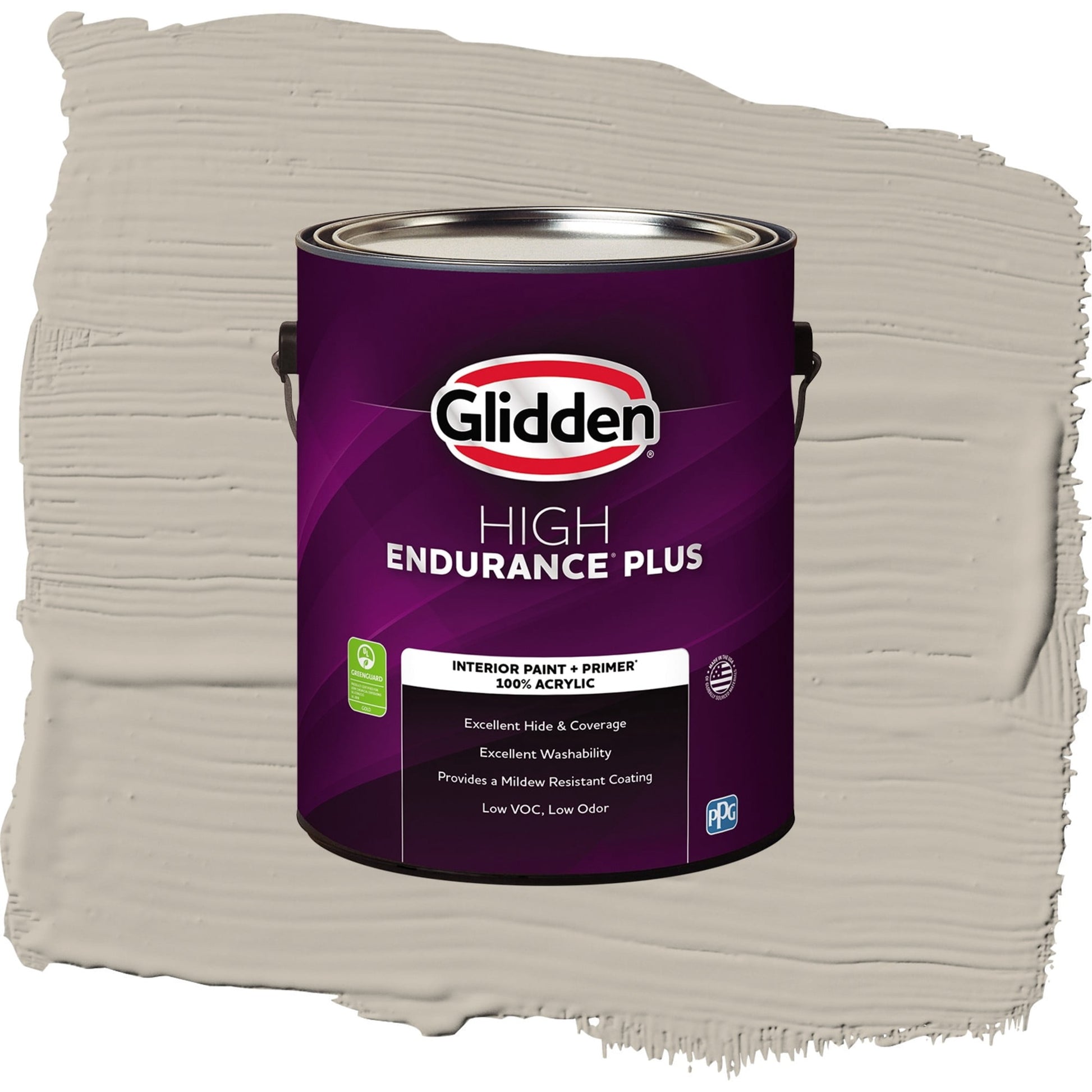 Glidden HEP Rocky Road Interior Paint + Primer Flat , 1 Gallon