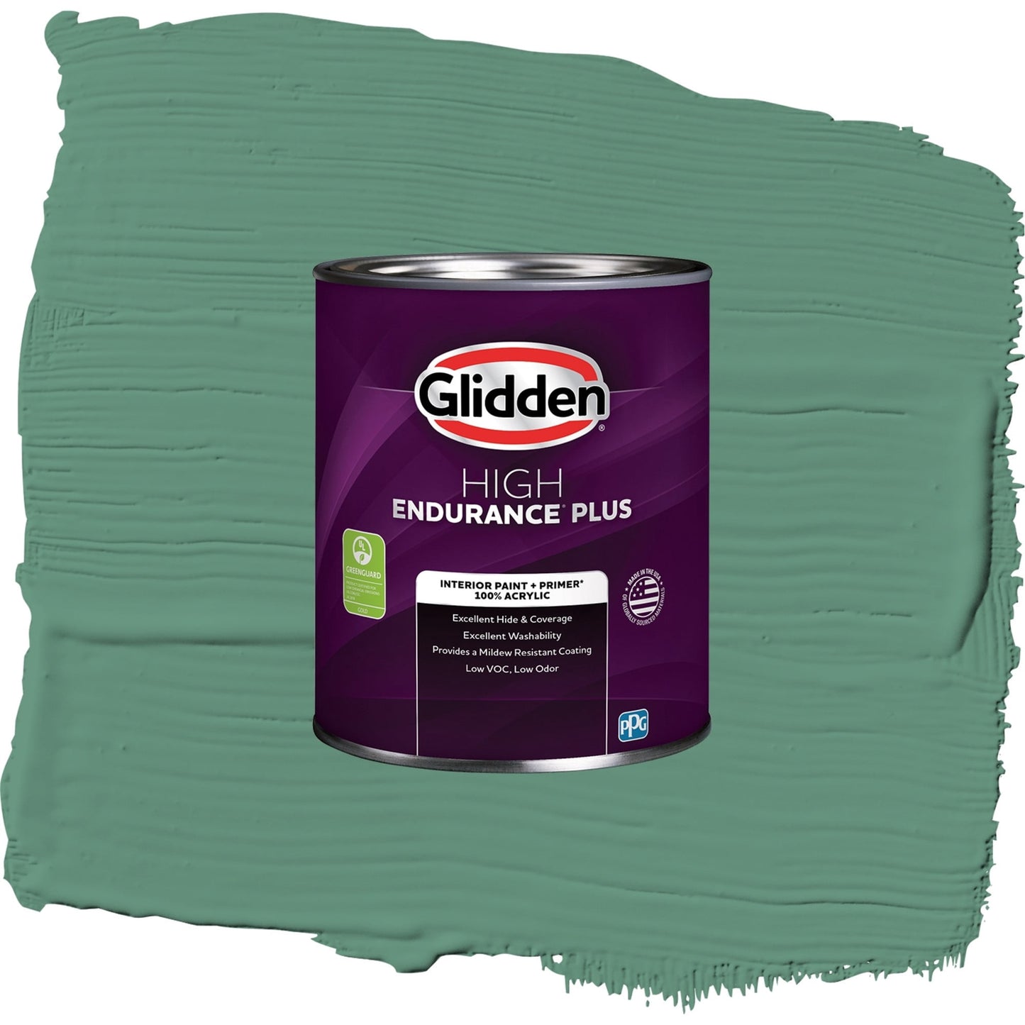 Glidden HEP Sheffield / Green, Eggshell Interior Paint with Primer, 1 Quart