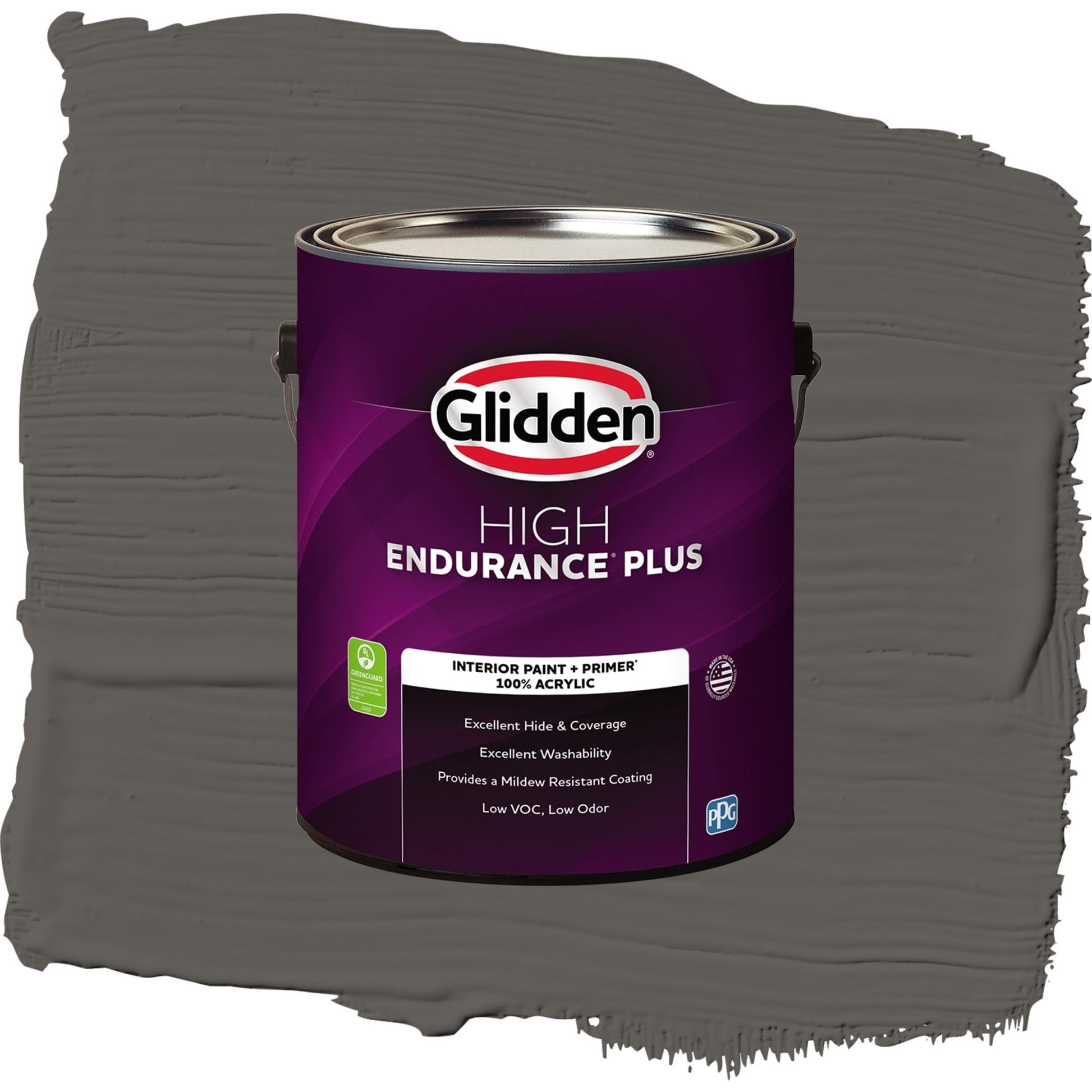 Glidden HEP Stone's Throw / Gray, Eggshell Interior Paint with Primer, 1 Gallon