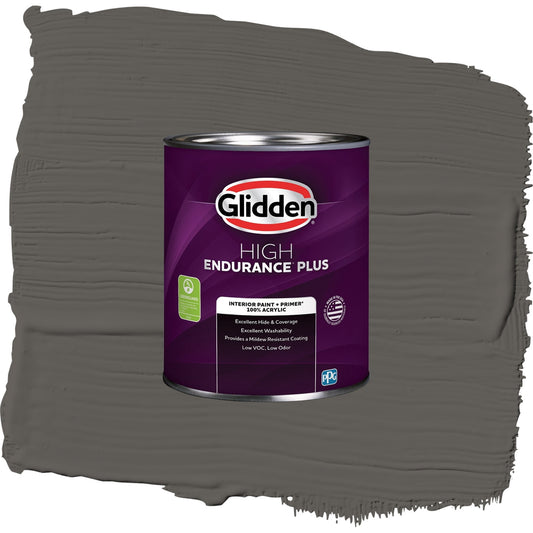 Glidden HEP Stone's Throw / Gray, Eggshell Interior Paint with Primer, 1 Quart