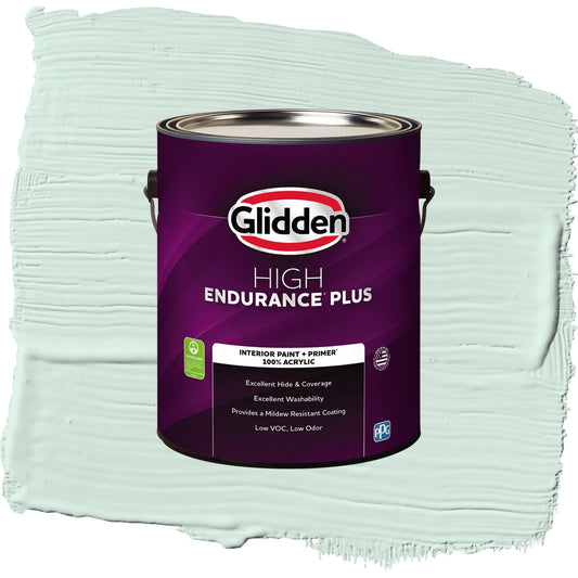 Glidden HEP Summer Breeze Interior Paint + Primer Flat , 1 Gallon