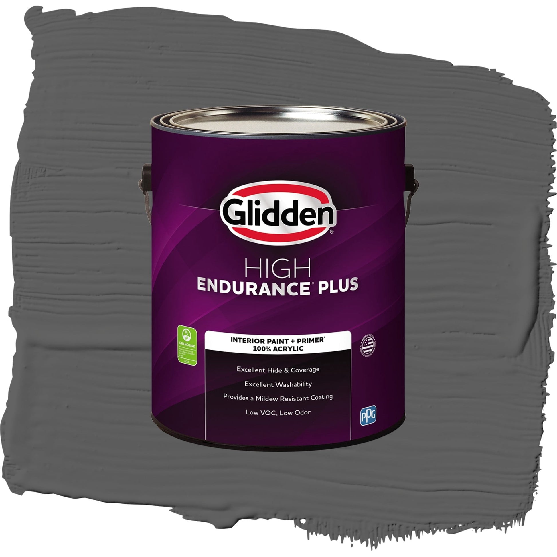 Glidden HEP Summer Shadow Interior Paint + Primer Eggshell , 1 Gallon