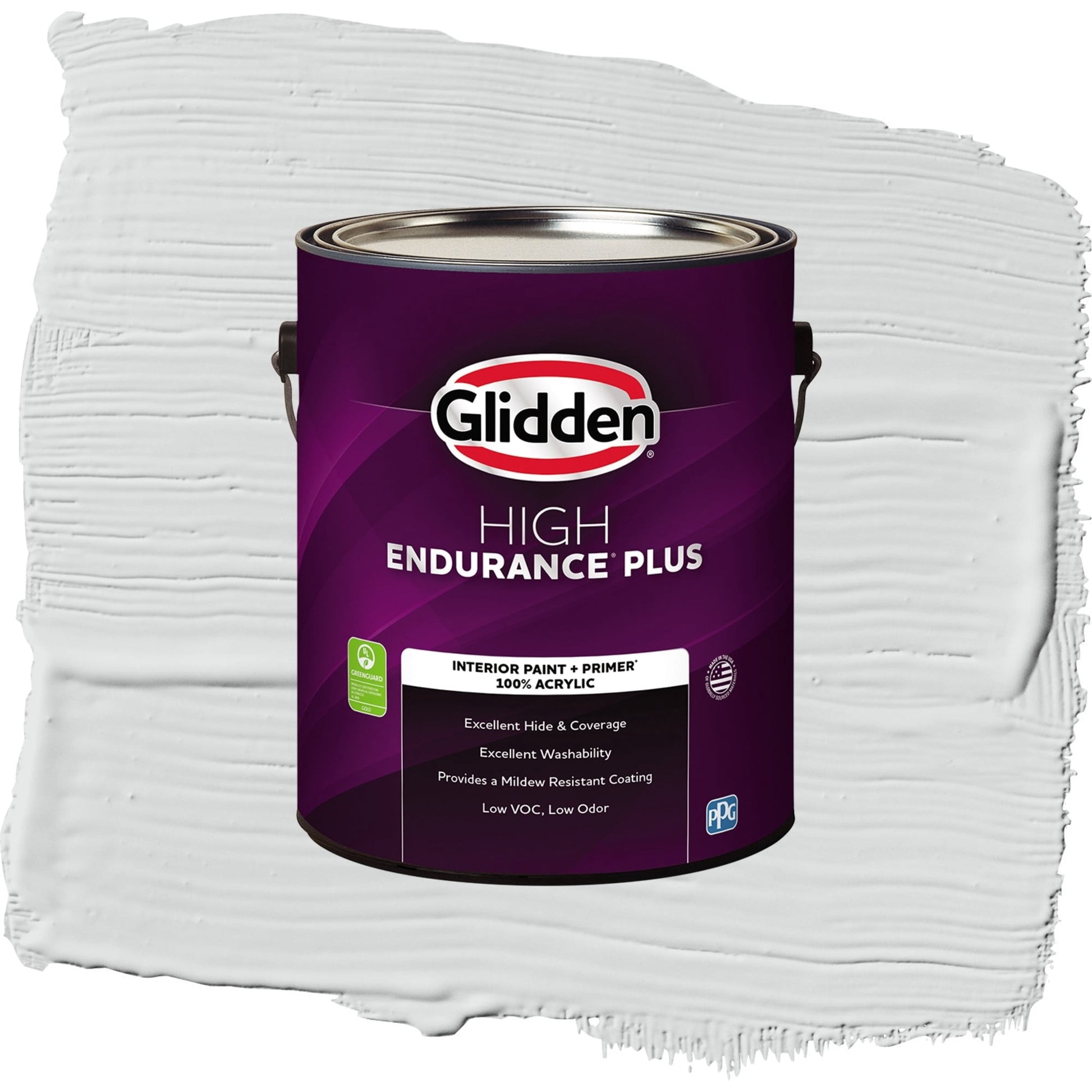Glidden HEP Thin Ice / Gray, Eggshell Interior Paint with Primer, 1 Gallon