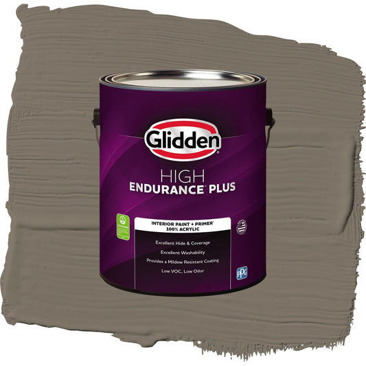 Glidden HEP Thunderstruck Interior Paint + Primer Flat , 1 Gallon