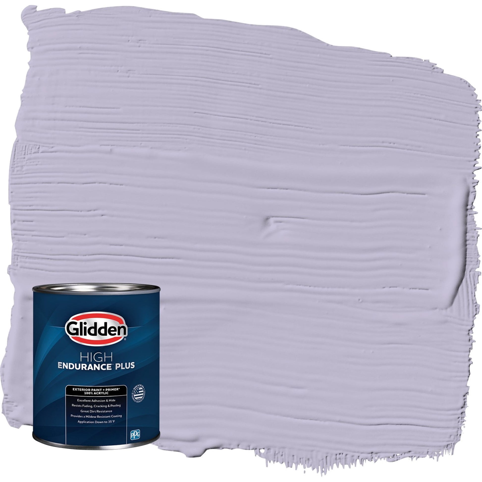 Glidden HEP Wild Lilac / Purple Satin Exterior Paint with Primer, 1 Quart