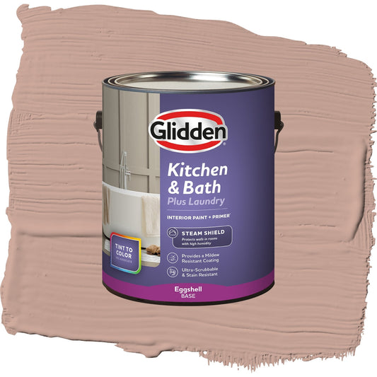 Glidden Glidden Kitchen Bath and Laundry Just Rosey / Pink, Eggshell Interior Paint with Primer, 1 Gallon
