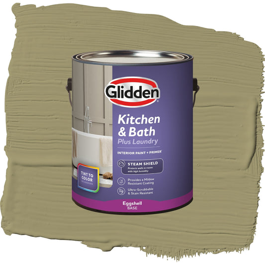 Glidden Glidden Kitchen Bath and Laundry Sweet Annie / Green, Eggshell Interior Paint with Primer, 1 Gallon