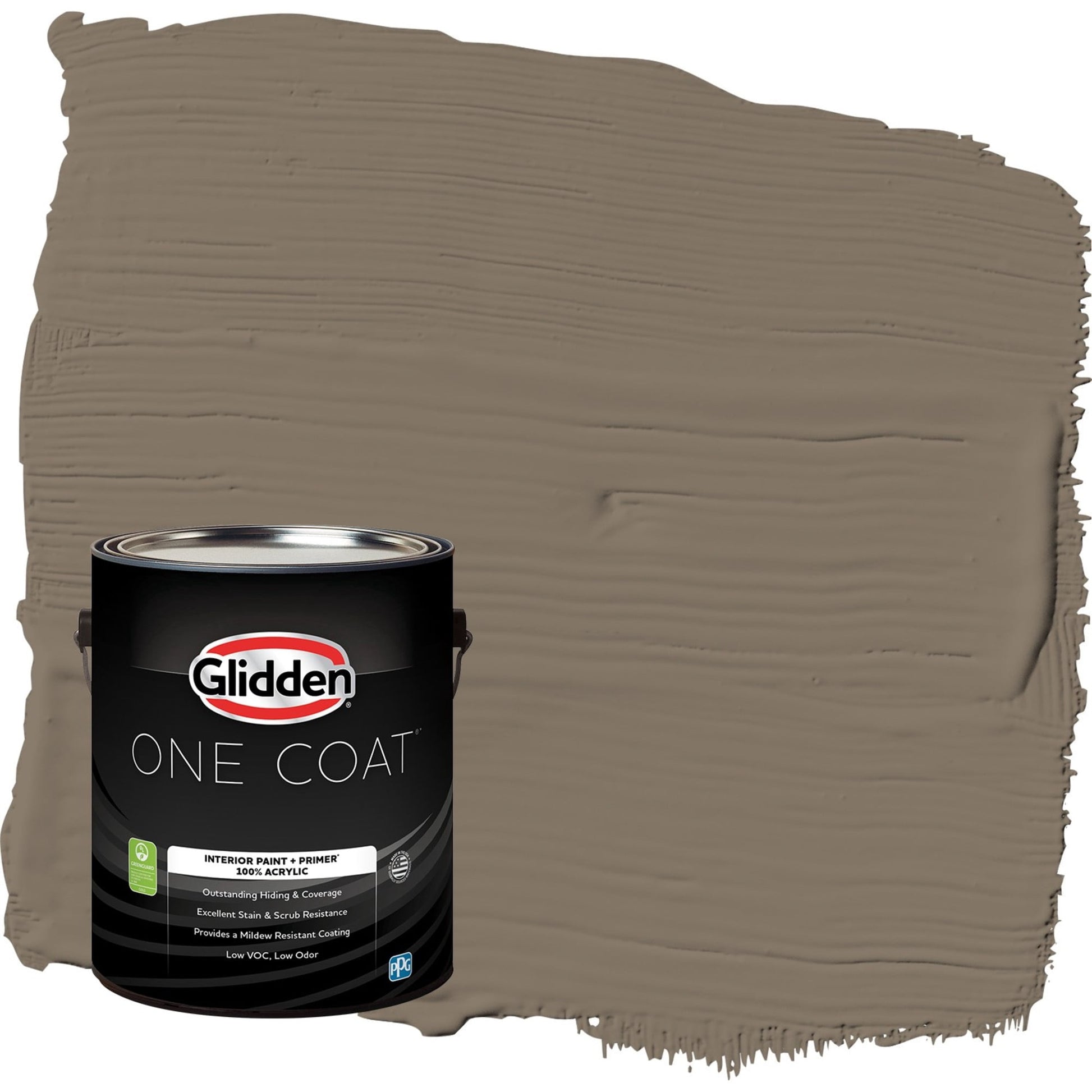 Glidden One Coat Clam Shell / Beige Semi-Gloss Interior Paint with Primer, 1 Gallon