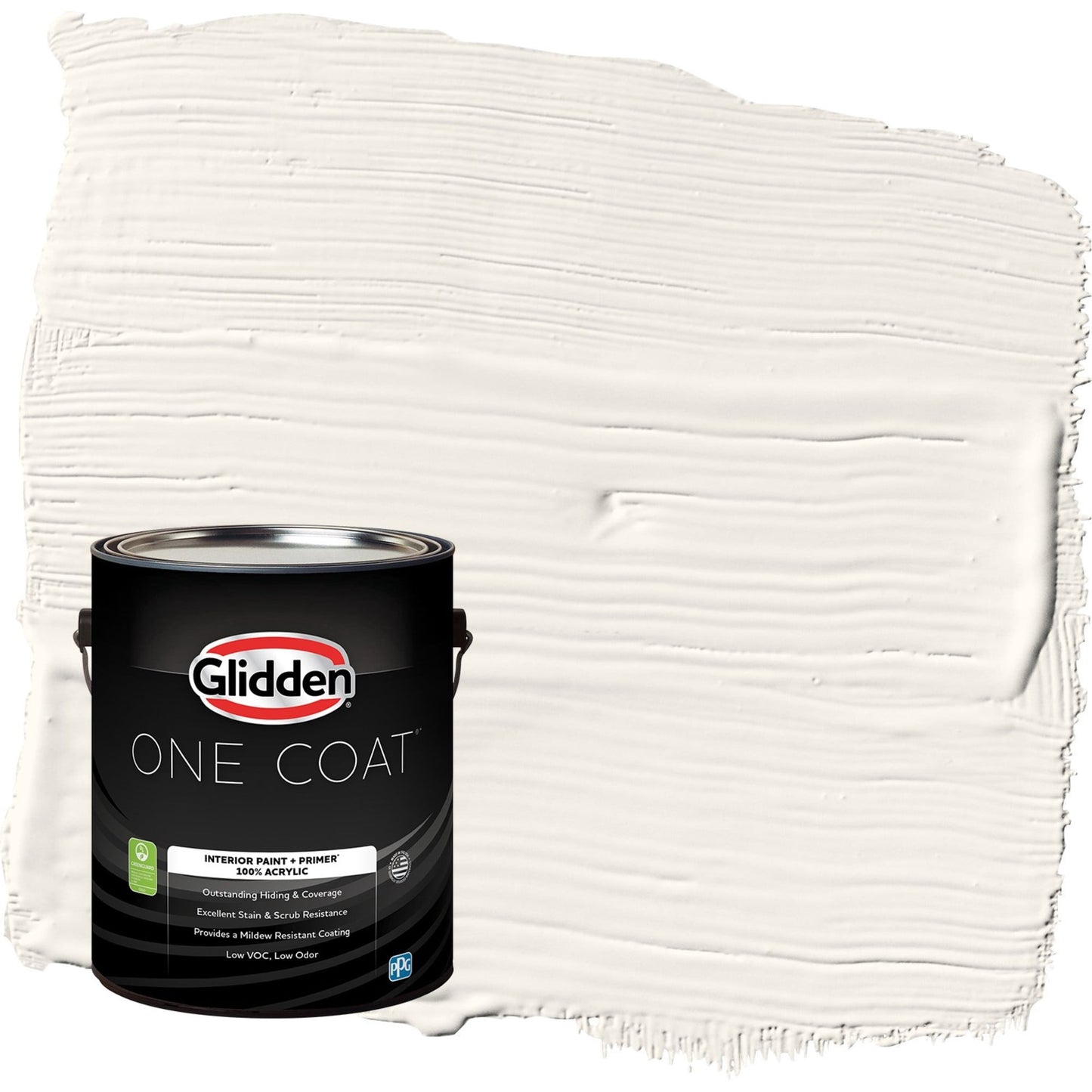 Glidden One Coat Cow's Milk / Off White Semi-Gloss Interior Paint with Primer, 1 Gallon