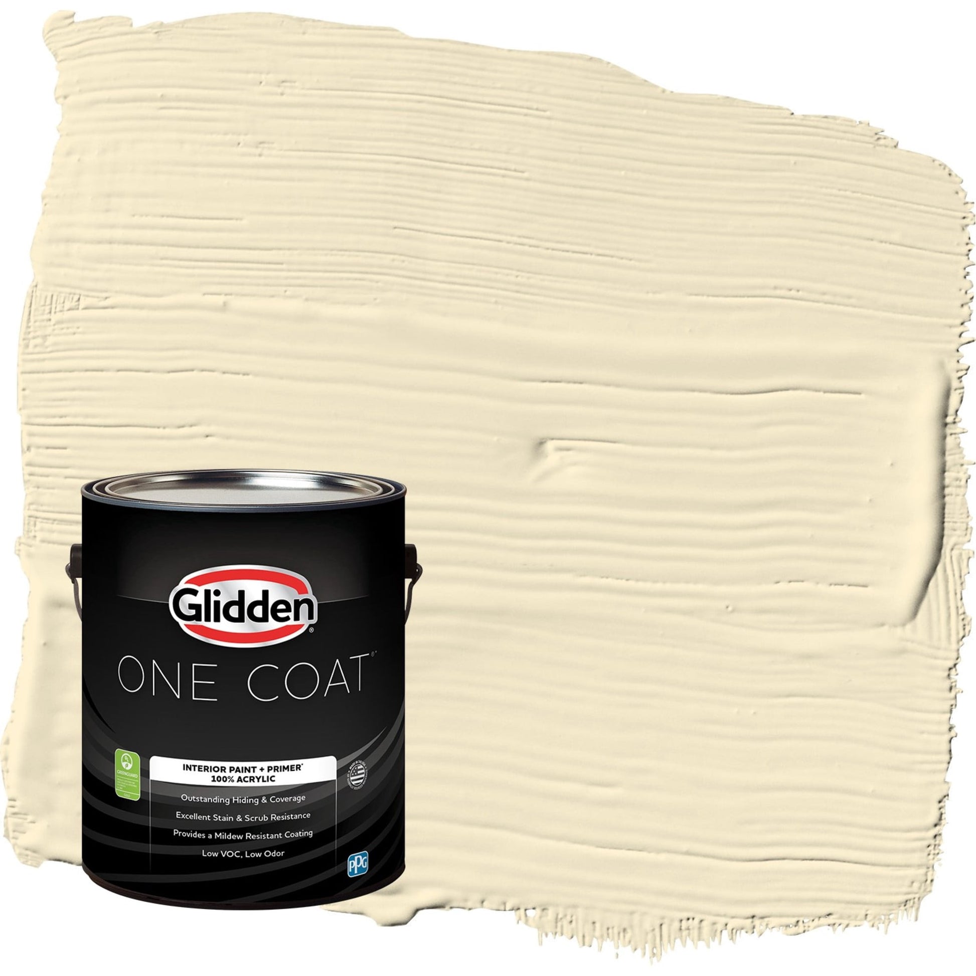 Glidden One Coat Soleil / Yellow Semi-Gloss Interior Paint with Primer, 1 Gallon