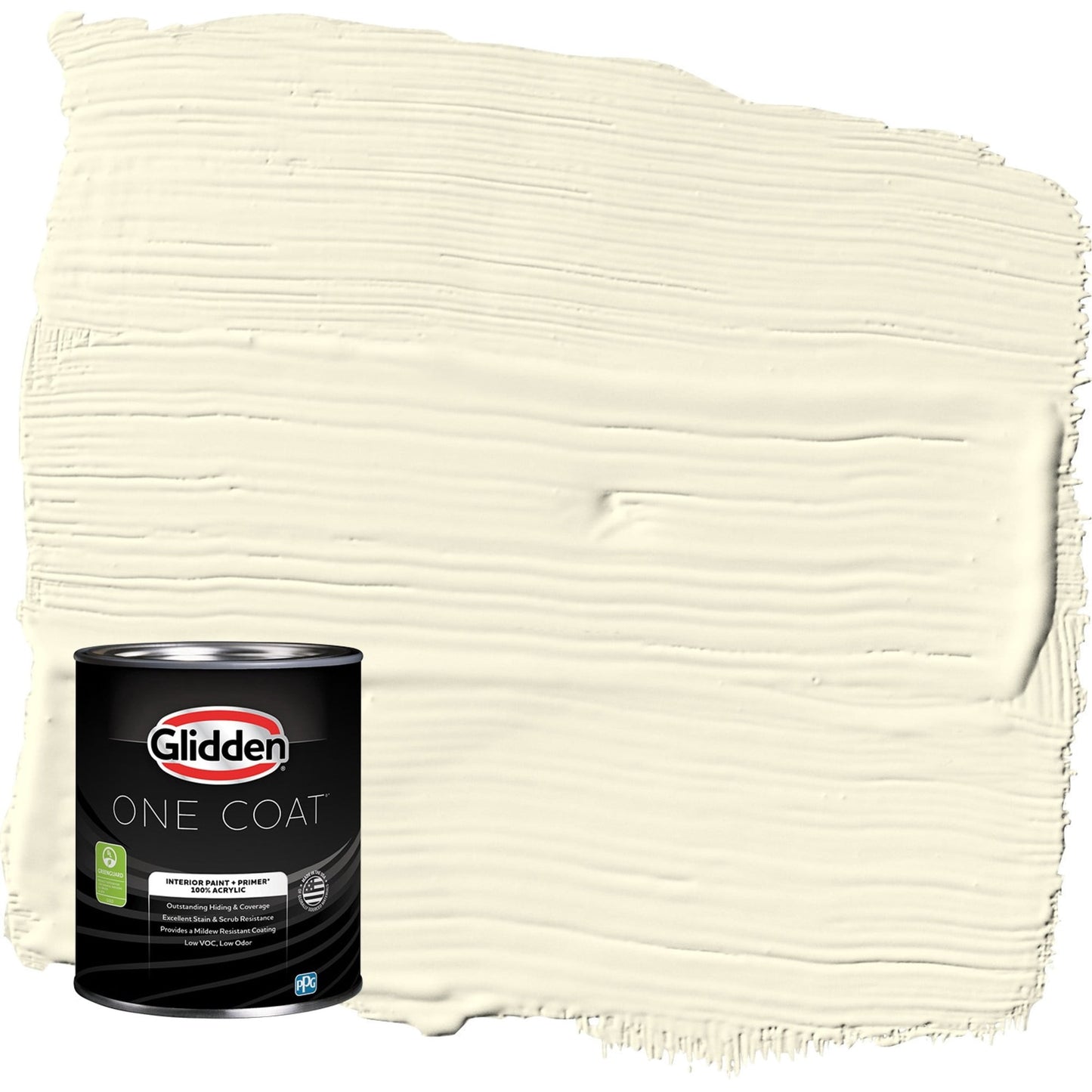 Glidden One Coat Lotus Flower / Yellow Semi-Gloss Interior Paint with Primer, 1 Quart