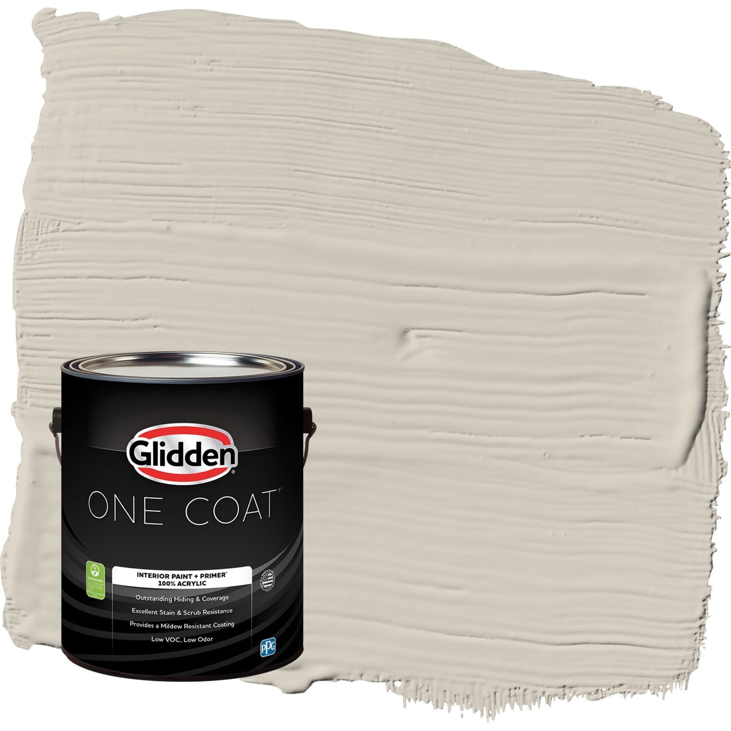 Glidden One Coat Dust Bunny / Beige Eggshell Interior Paint with Primer, 1 Gallon