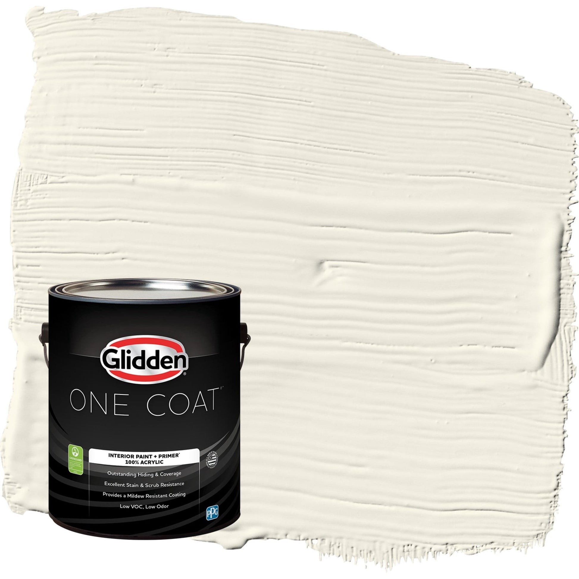 Glidden One Coat Horseradish / Beige Eggshell Interior Paint with Primer, 1 Gallon