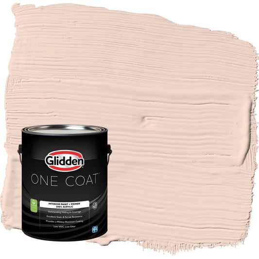 Glidden One Coat Blush Beige / Orange Eggshell Interior Paint with Primer, 1 Gallon
