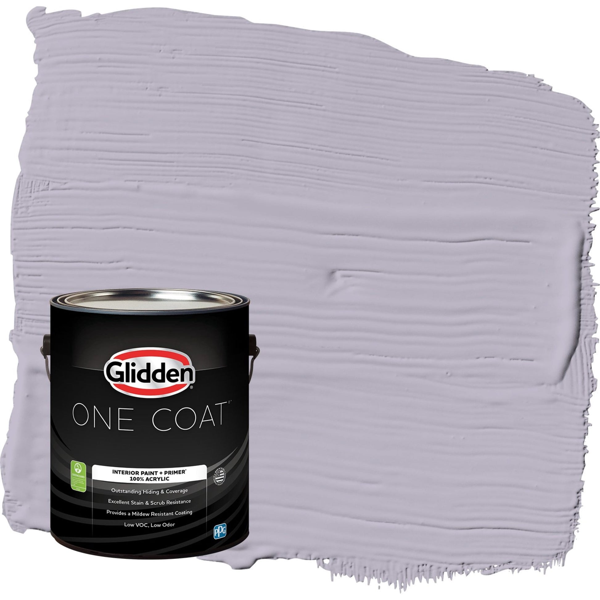 Glidden One Coat Cloudberry / Purple Eggshell Interior Paint with Primer, 1 Gallon
