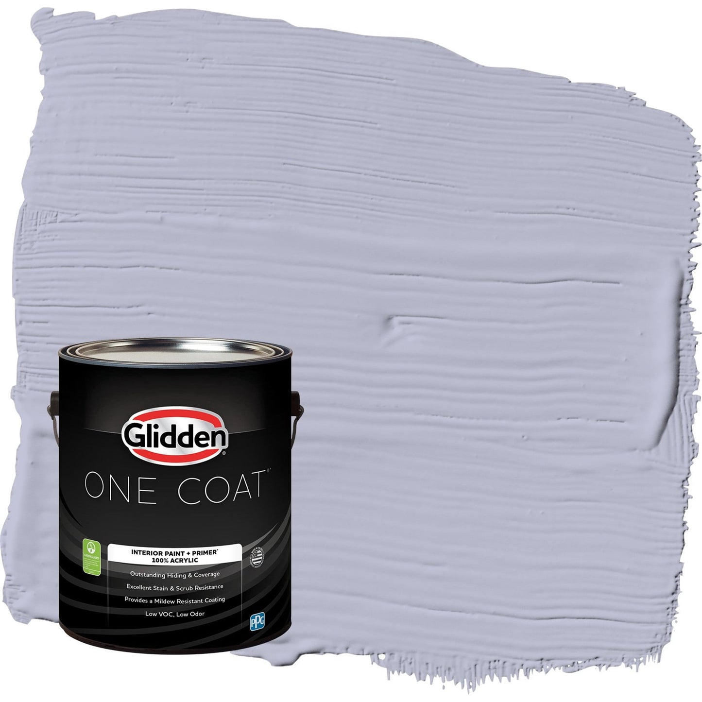 Glidden One Coat Cosmic / Purple Semi-Gloss Interior Paint with Primer, 1 Gallon