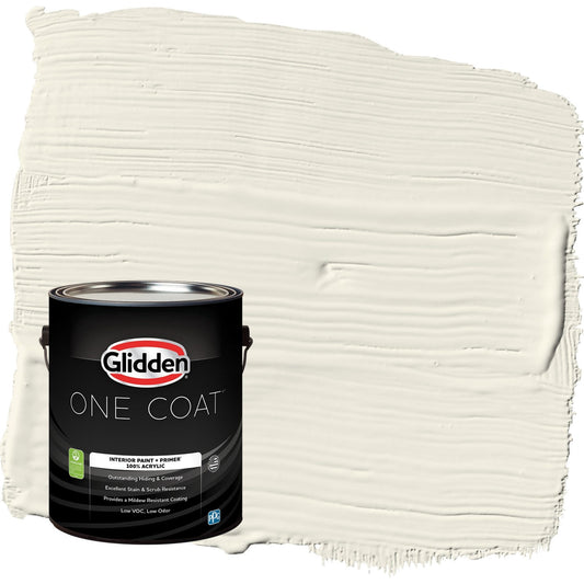 Glidden One Coat Enduring Ice / Beige Semi-Gloss Interior Paint with Primer, 1 Gallon