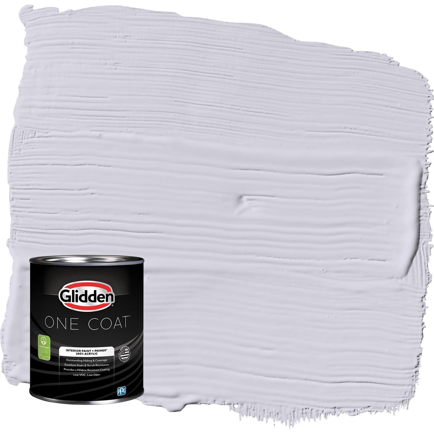 Glidden One Coat Frosted Lilac / Purple Semi-Gloss Interior Paint with Primer, 1 Quart