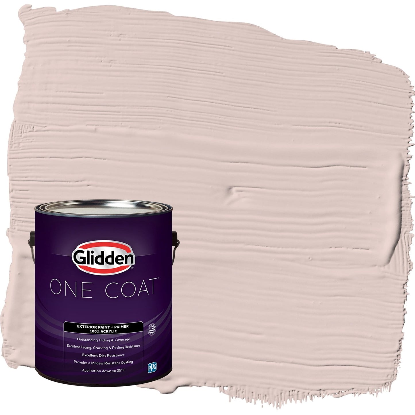 Glidden One Coat Kangaroo Paw / Pink Eggshell Interior Paint with Primer, 1 Gallon