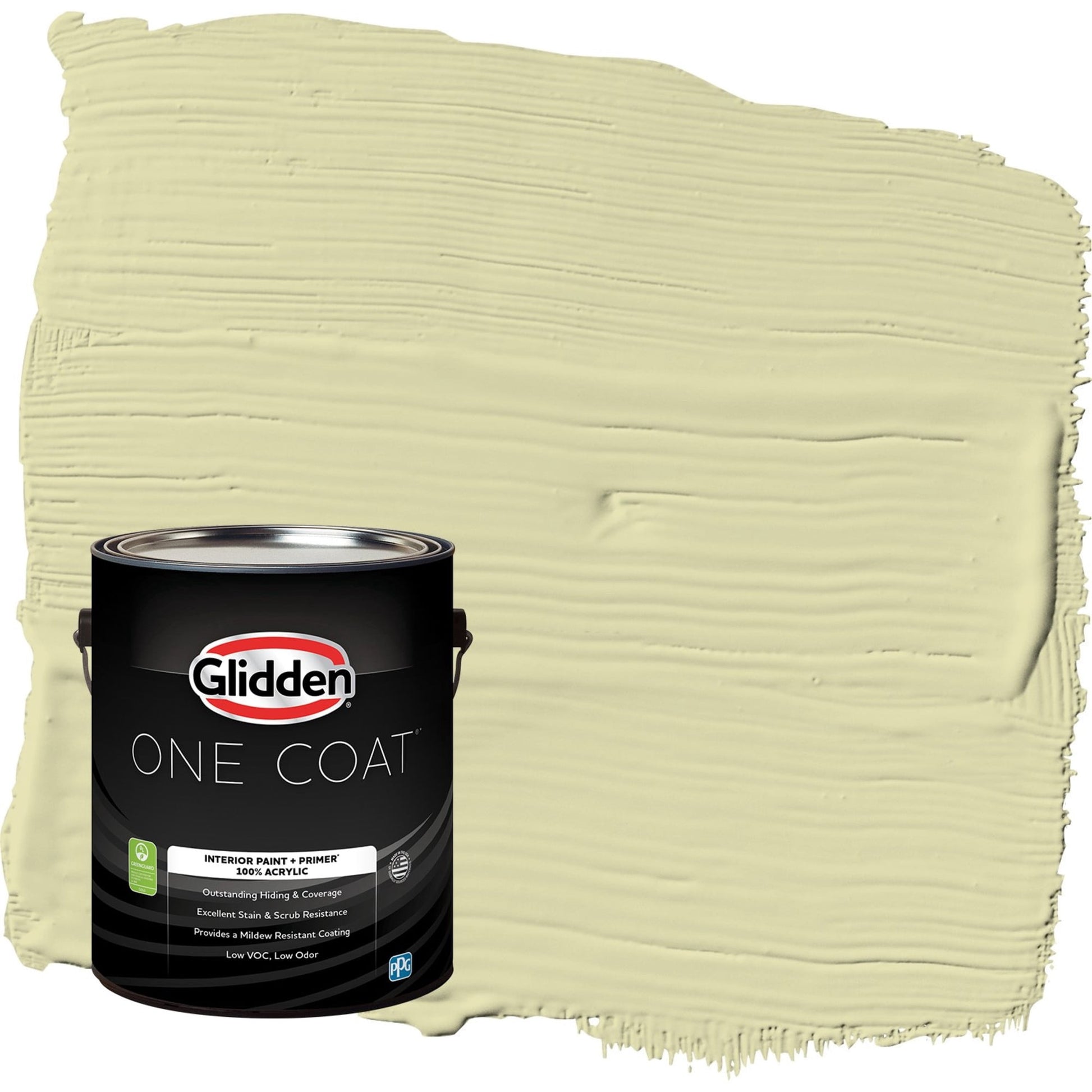 Glidden One Coat Misty Moor / Green Eggshell Interior Paint with Primer, 1 Gallon