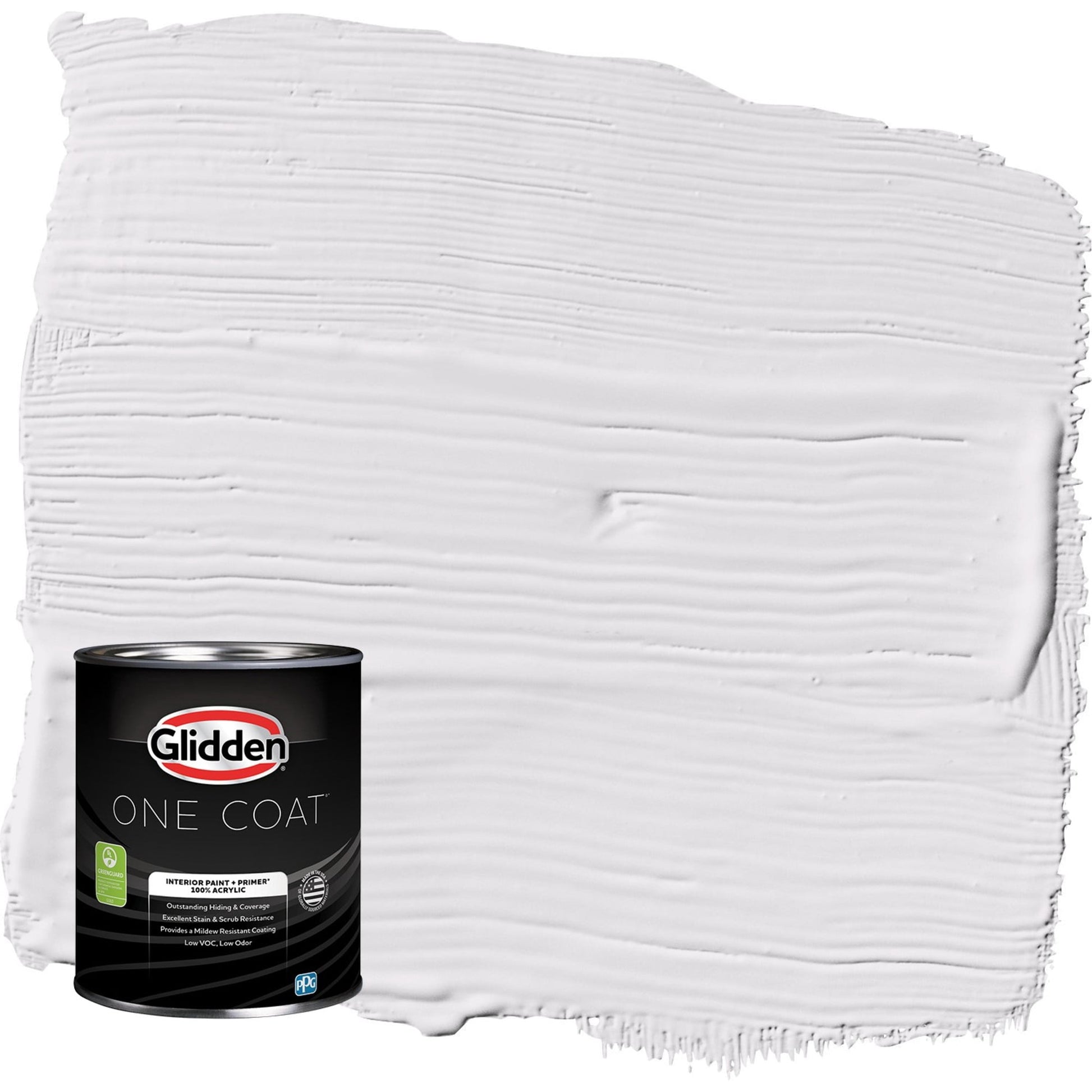 Glidden One Coat Interior Paint and Primer, Orchid Blossom / Purple, 1 Quart, Eggshell