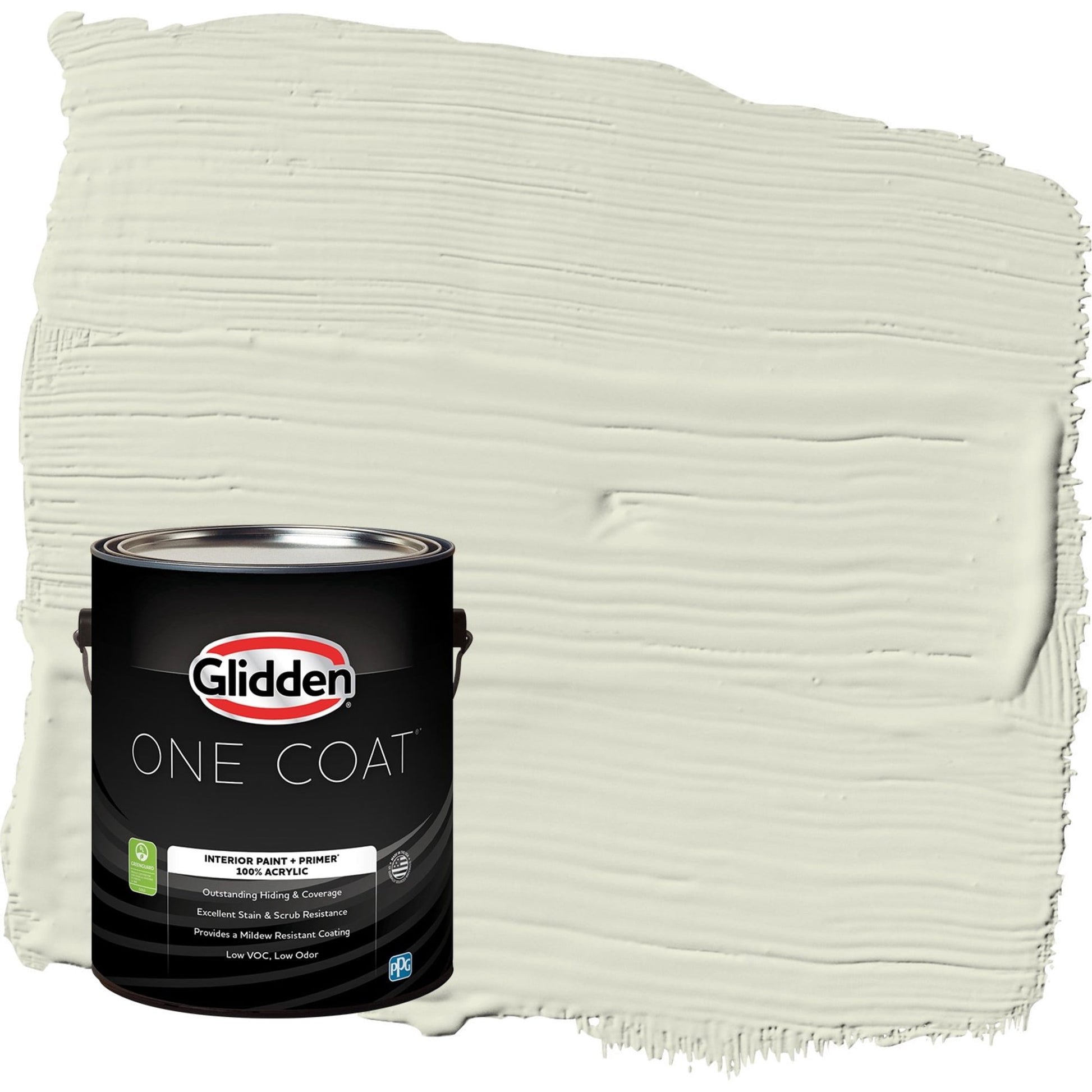 Glidden One Coat Pinch of Pistachio / Green Eggshell Interior Paint with Primer, 1 Gallon