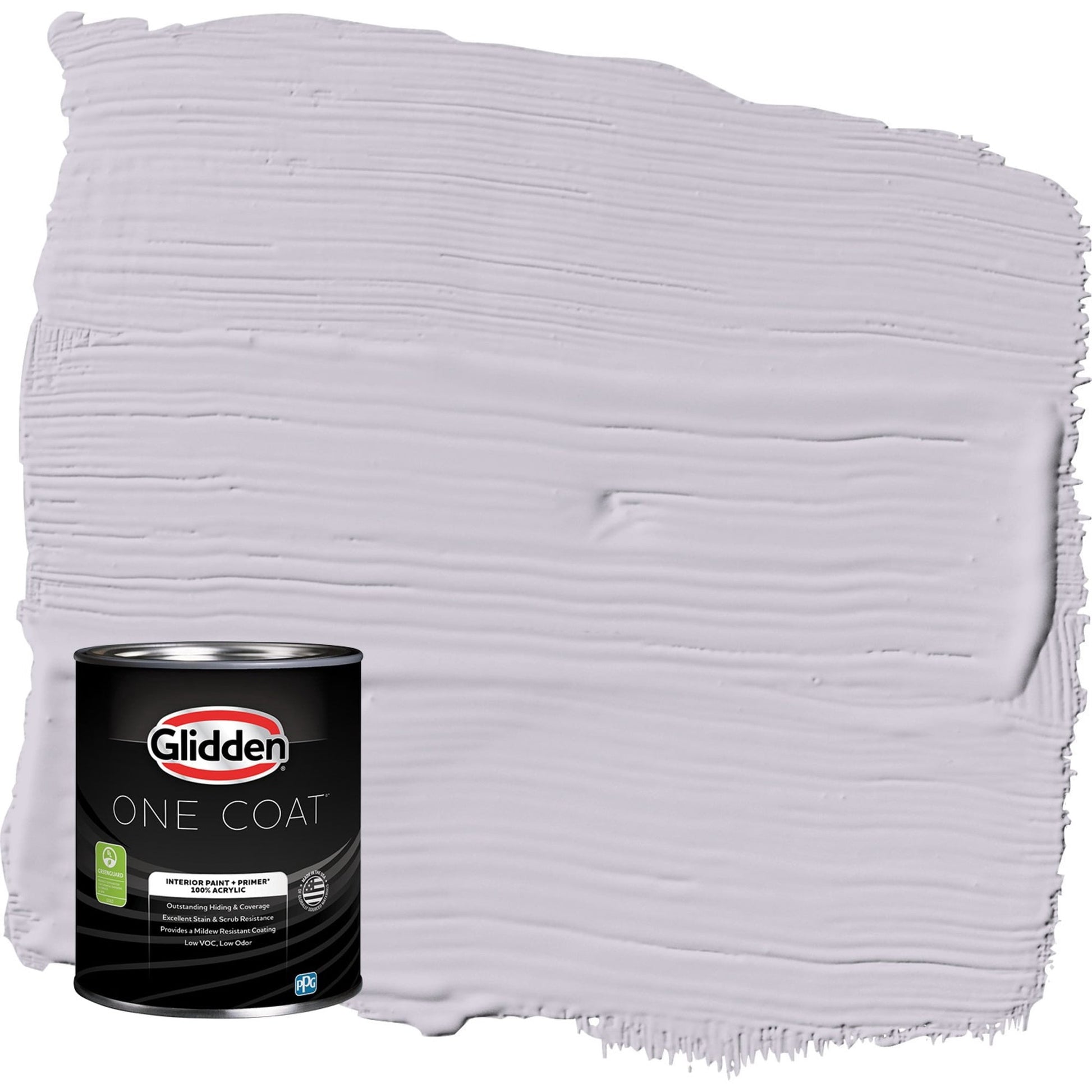 Glidden One Coat Silver Chalice / Purple Semi-Gloss Interior Paint with Primer, 1 Quart