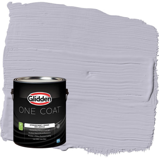 Glidden One Coat Silverberry / Purple Semi-Gloss Interior Paint with Primer, 1 Gallon