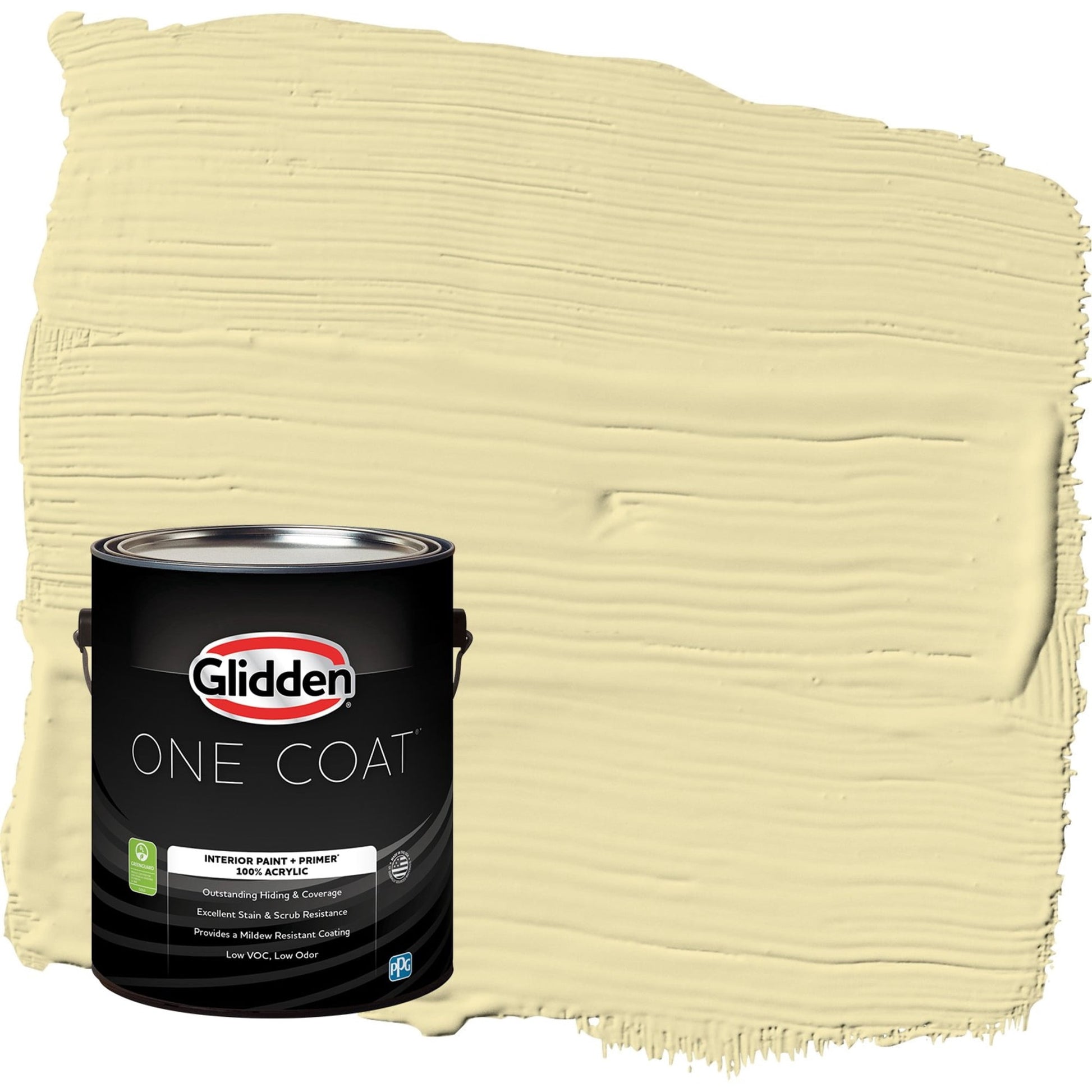 Glidden One Coat Star Bright / Green Flat Interior Paint with Primer, 1 Gallon