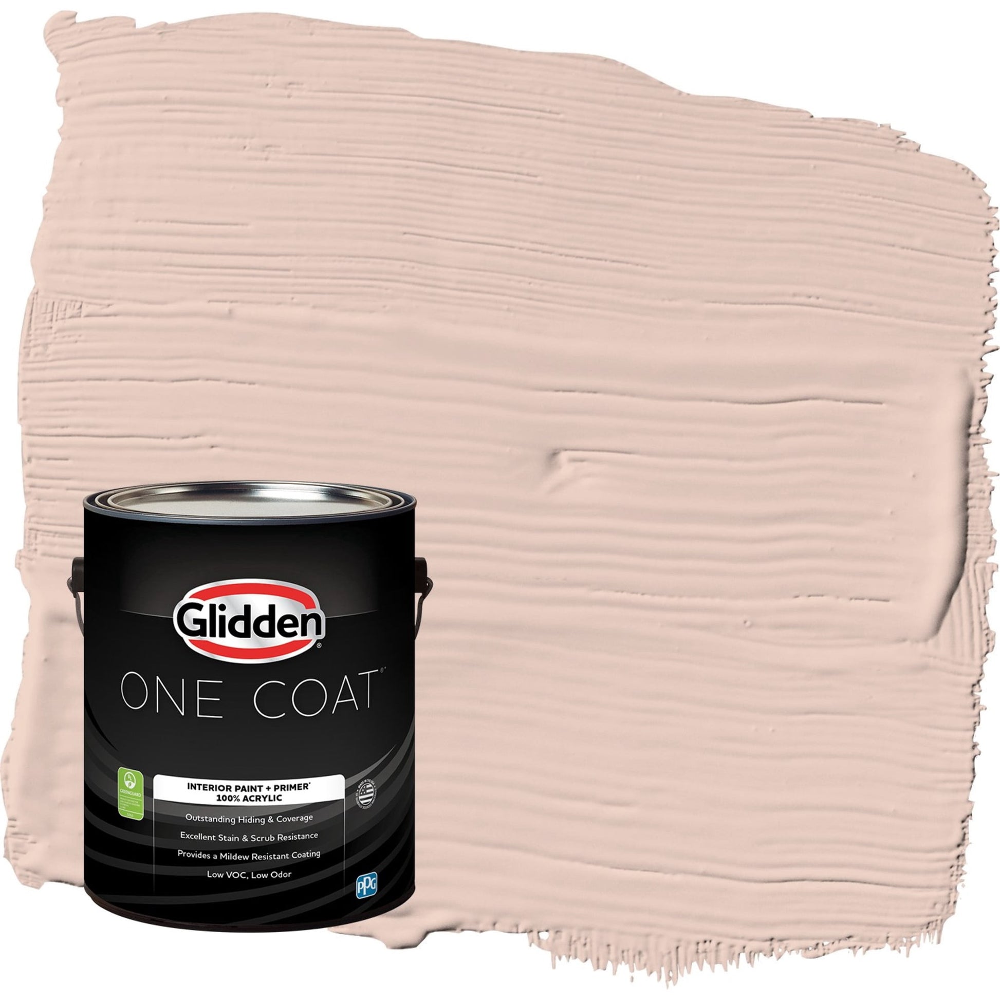 Glidden One Coat Sultan Sand / Orange Flat Interior Paint with Primer, 1 Gallon