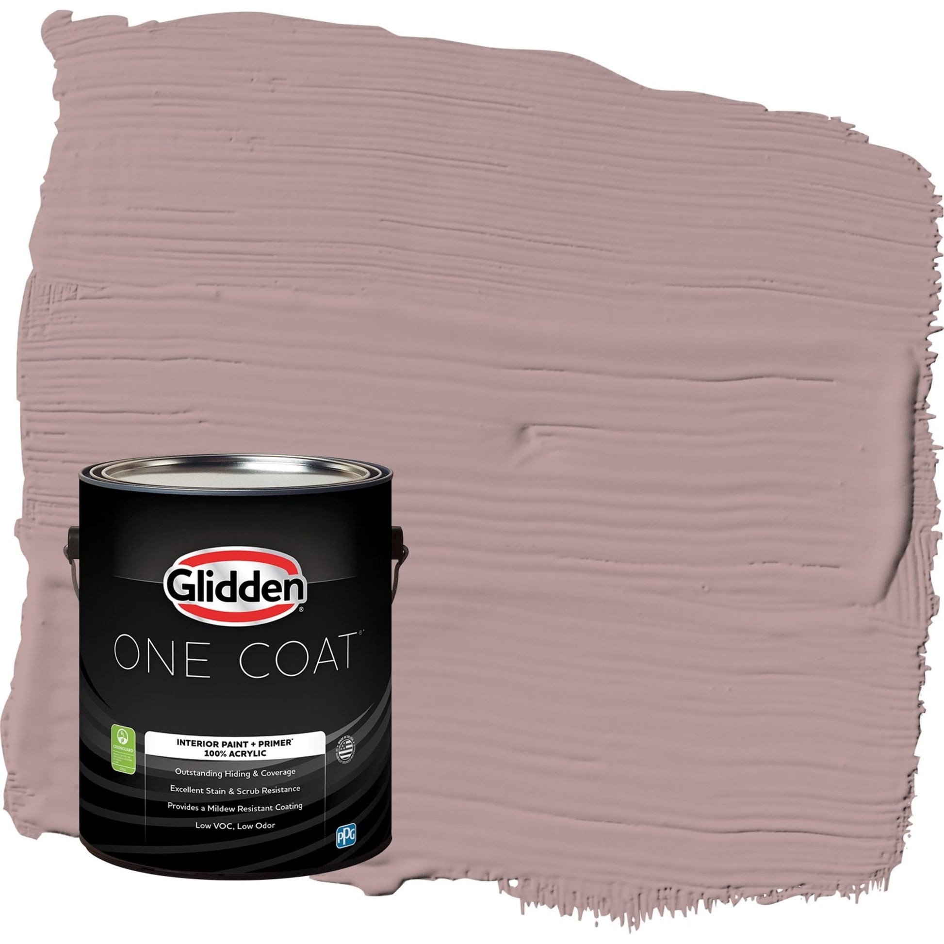 Glidden One Coat Tawny Mushroom / Pink Eggshell Interior Paint with Primer, 1 Gallon