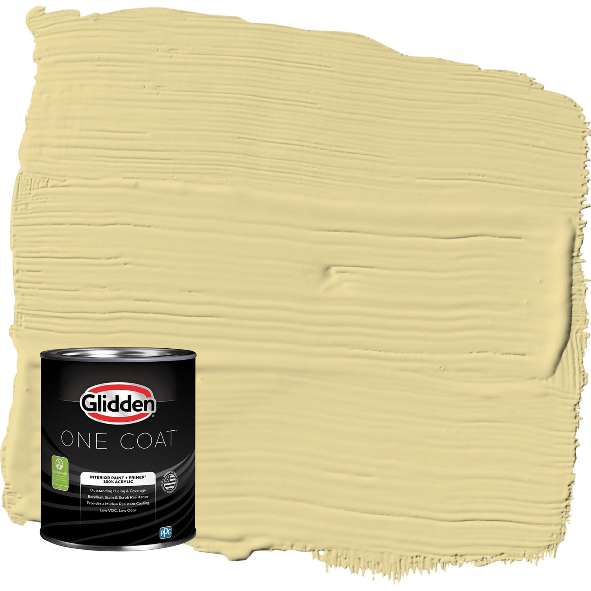 Glidden One Coat Twinkle Toes / Green Semi-Gloss Interior Paint with Primer, 1 Quart