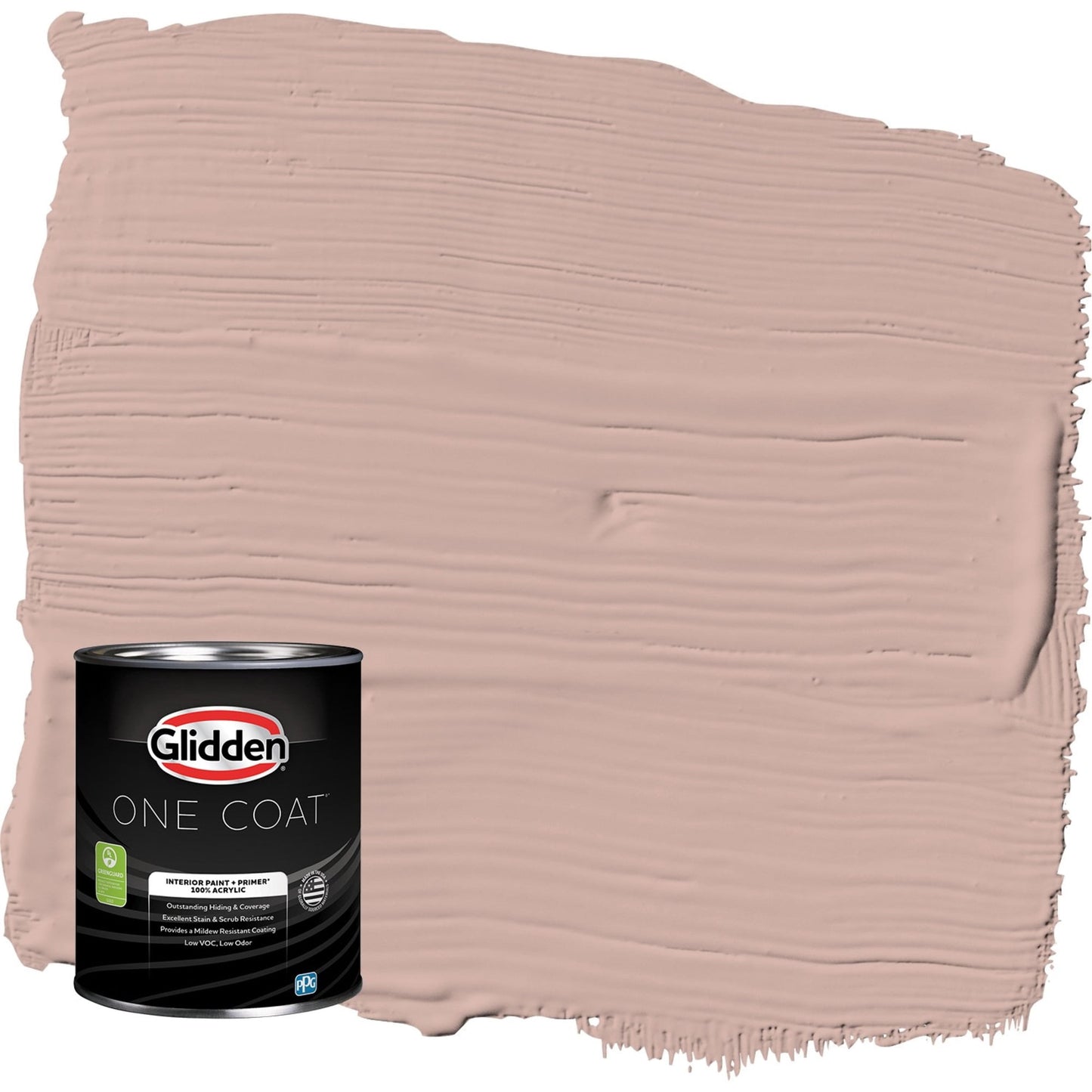 Glidden One Coat Velveteen Crush / Pink Eggshell Interior Paint with Primer, 1 Quart