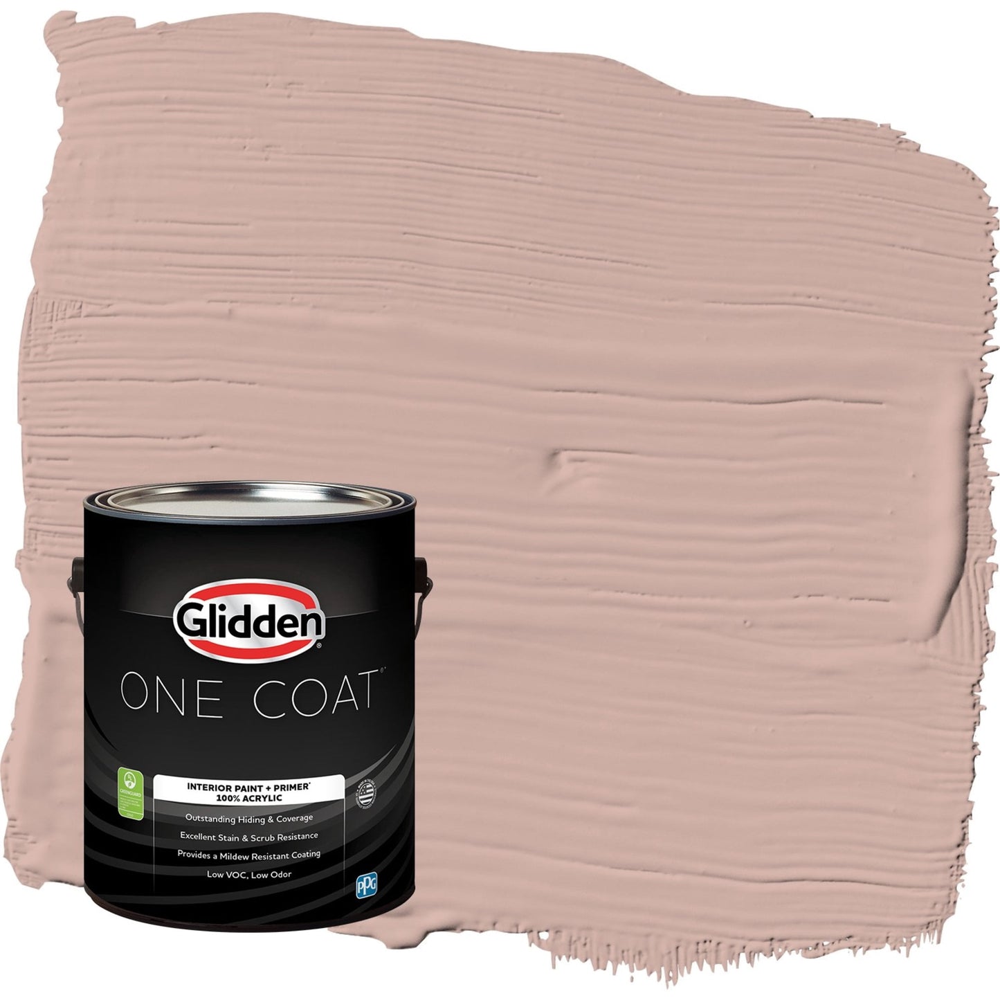 Glidden One Coat Velveteen Crush / Pink Semi-Gloss Interior Paint with Primer, 1 Gallon