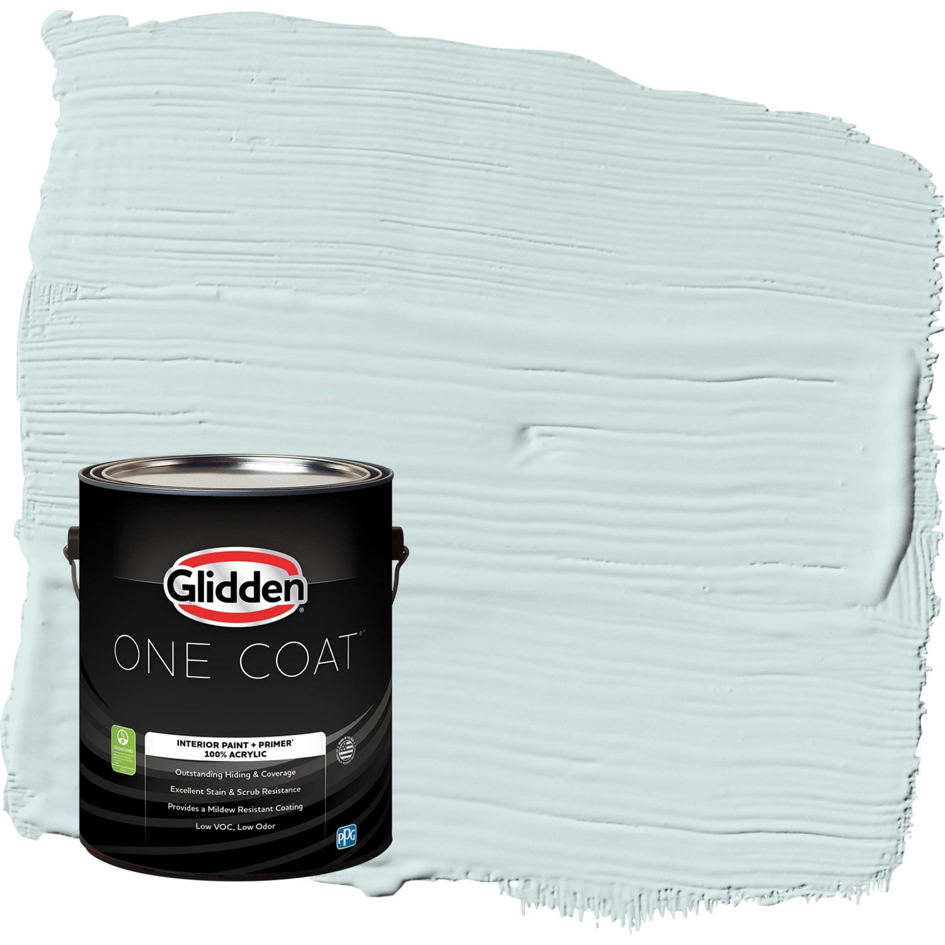 Glidden One Coat Watery Blue / Aqua Eggshell Interior Paint with Primer, 1 Gallon