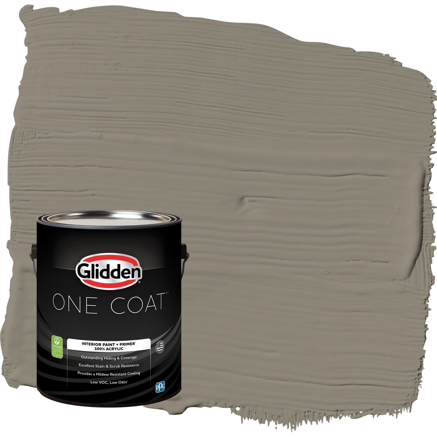 Glidden One Coat Roller Coaster / Tan Flat Interior Paint with Primer, 1 Gallon