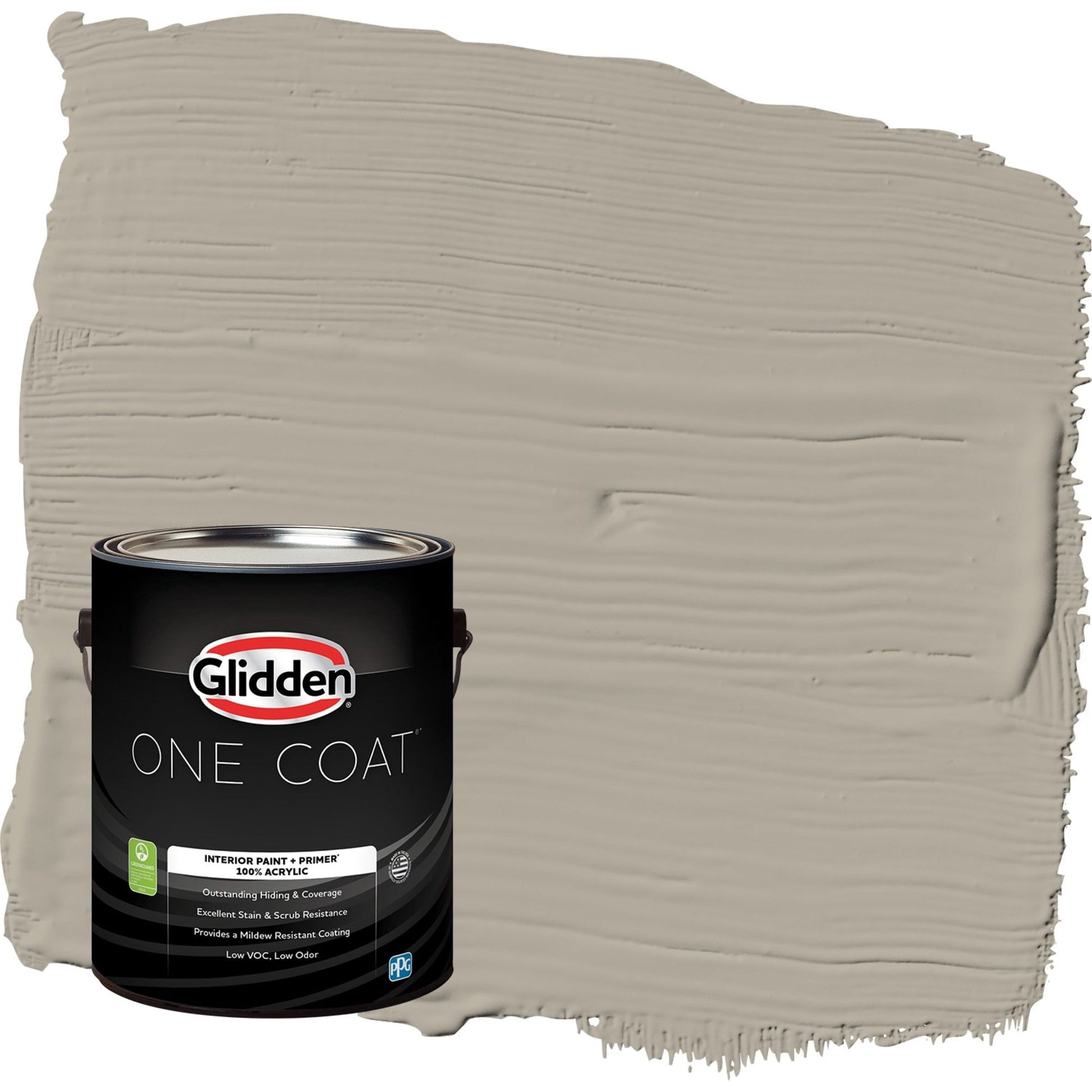 Glidden One Coat Sharkskin / Gray Eggshell Interior Paint with Primer, 1 Gallon