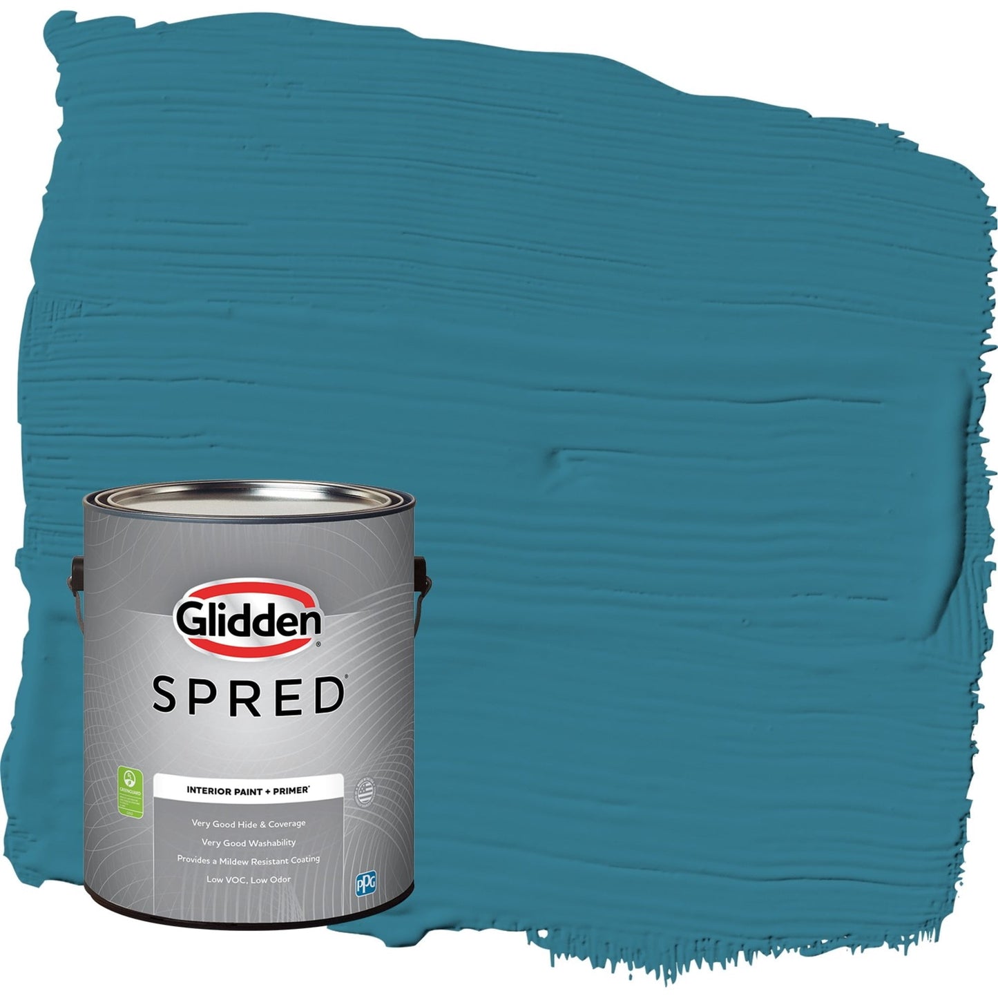 Glidden Spred Adventure / Blue, Semi-Gloss Interior Paint with Primer, 1 Gallon