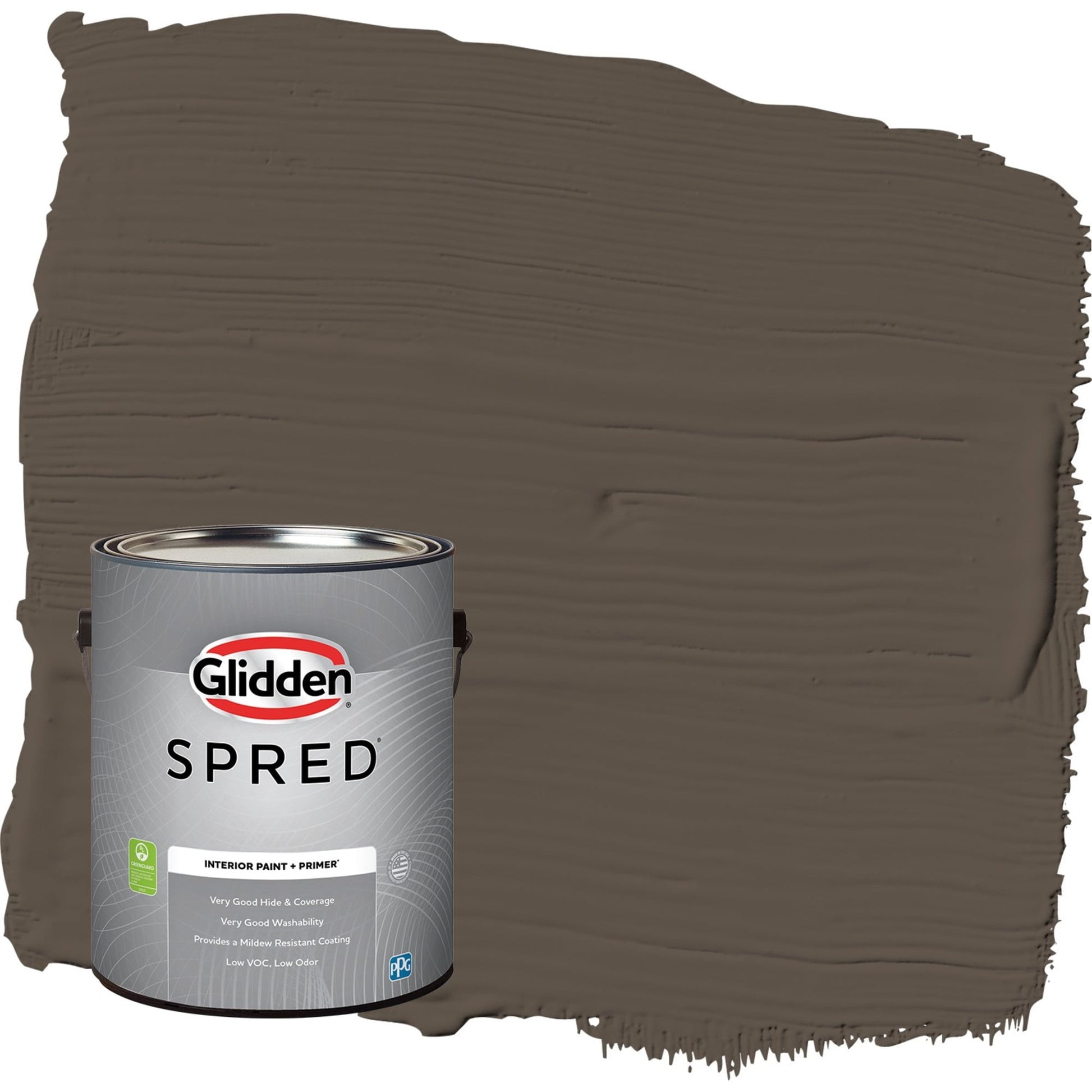 Glidden Spred Cabin Fever / Brown, Semi-Gloss Interior Paint with Primer, 1 Gallon