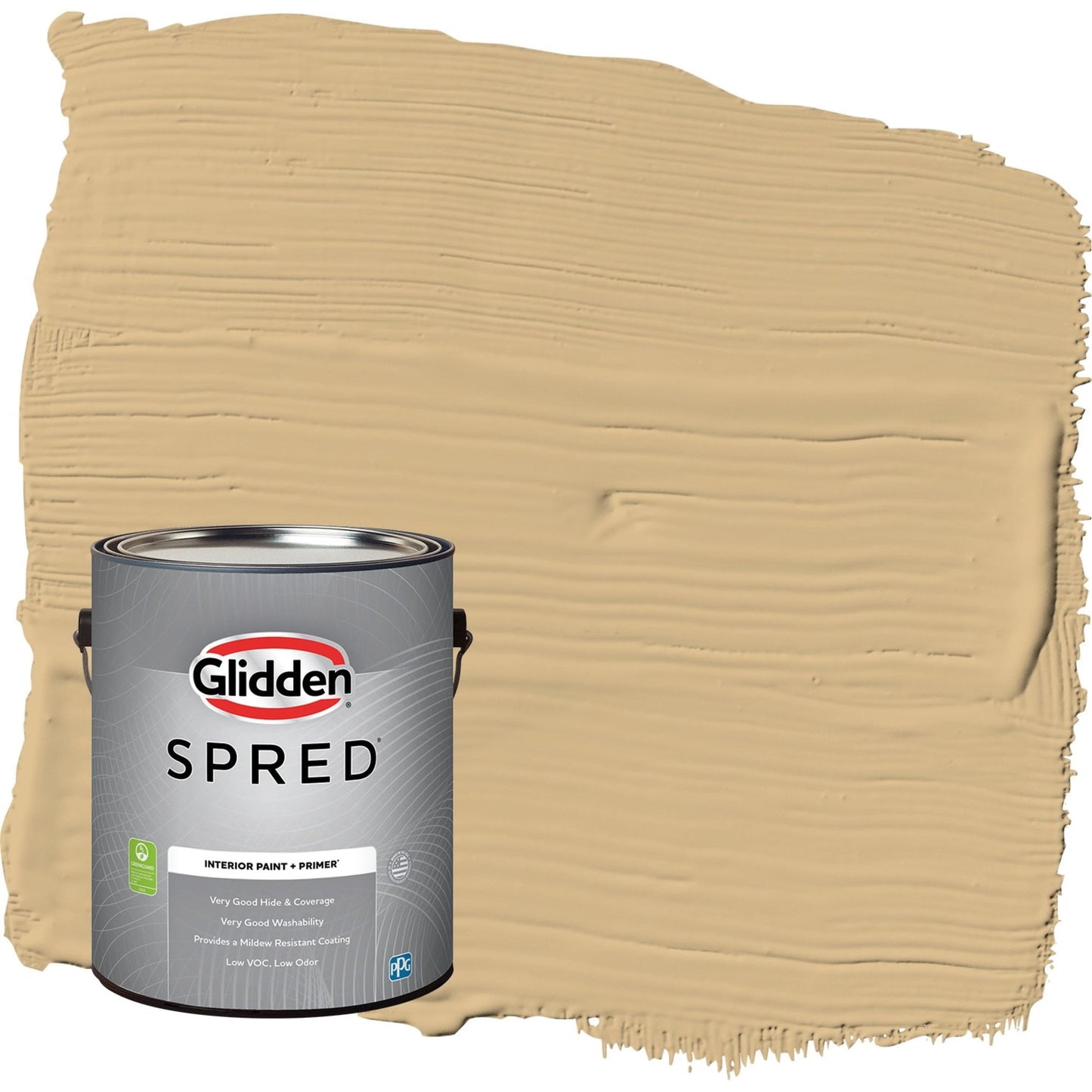 Glidden Spred Craftsman Gold / Yellow, Semi-Gloss Interior Paint with Primer, 1 Gallon