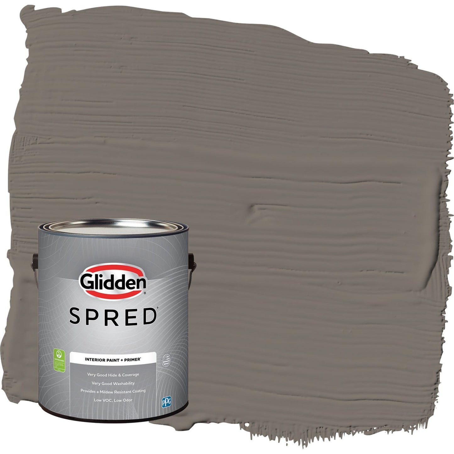 Glidden Spred Deconstruction / Gray, Semi-Gloss Interior Paint with Primer, 1 Gallon