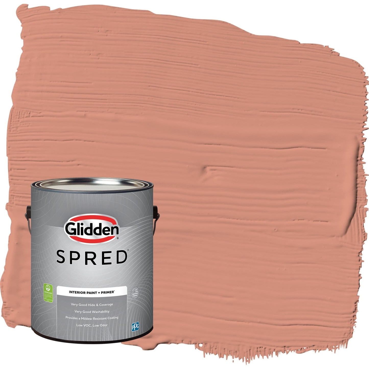 Glidden Spred Orange Essential / Orange, Semi-Gloss Interior Paint with Primer, 1 Gallon
