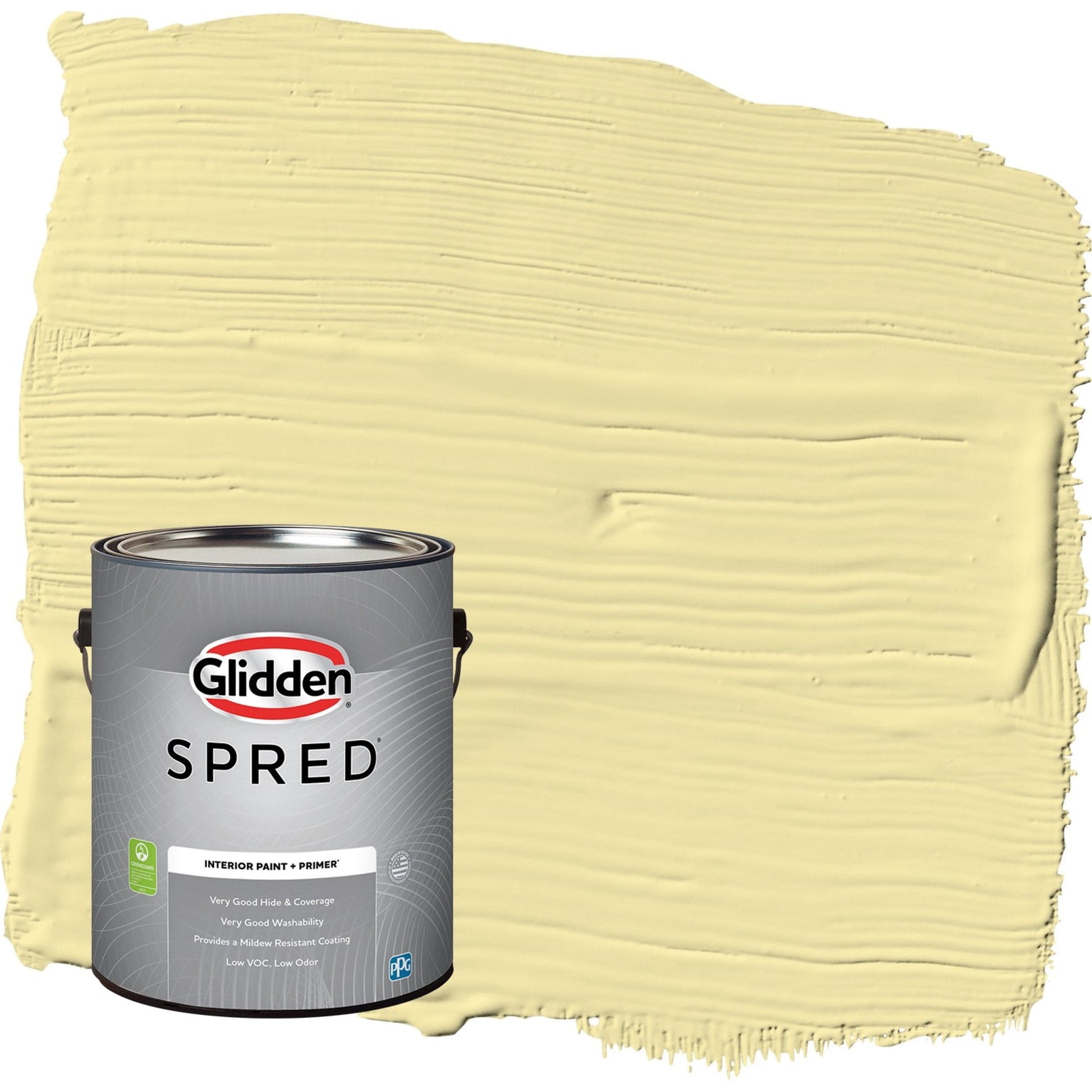 Glidden Spred Turning Oakleaf / Yellow, Semi-Gloss Interior Paint with Primer, 1 Gallon