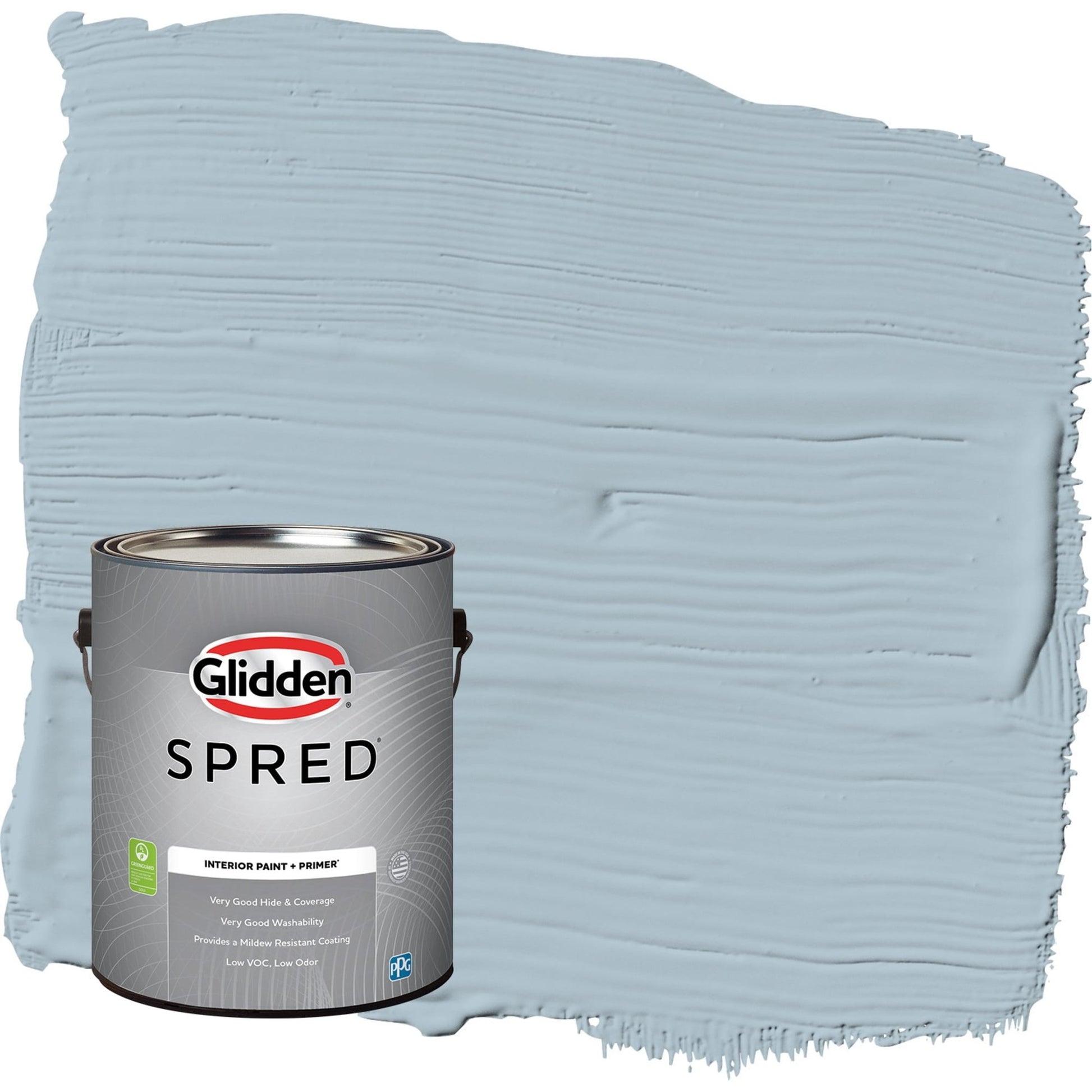 Glidden Spred Chambray / Blue, Flat Interior Paint with Primer, 1 Gallon