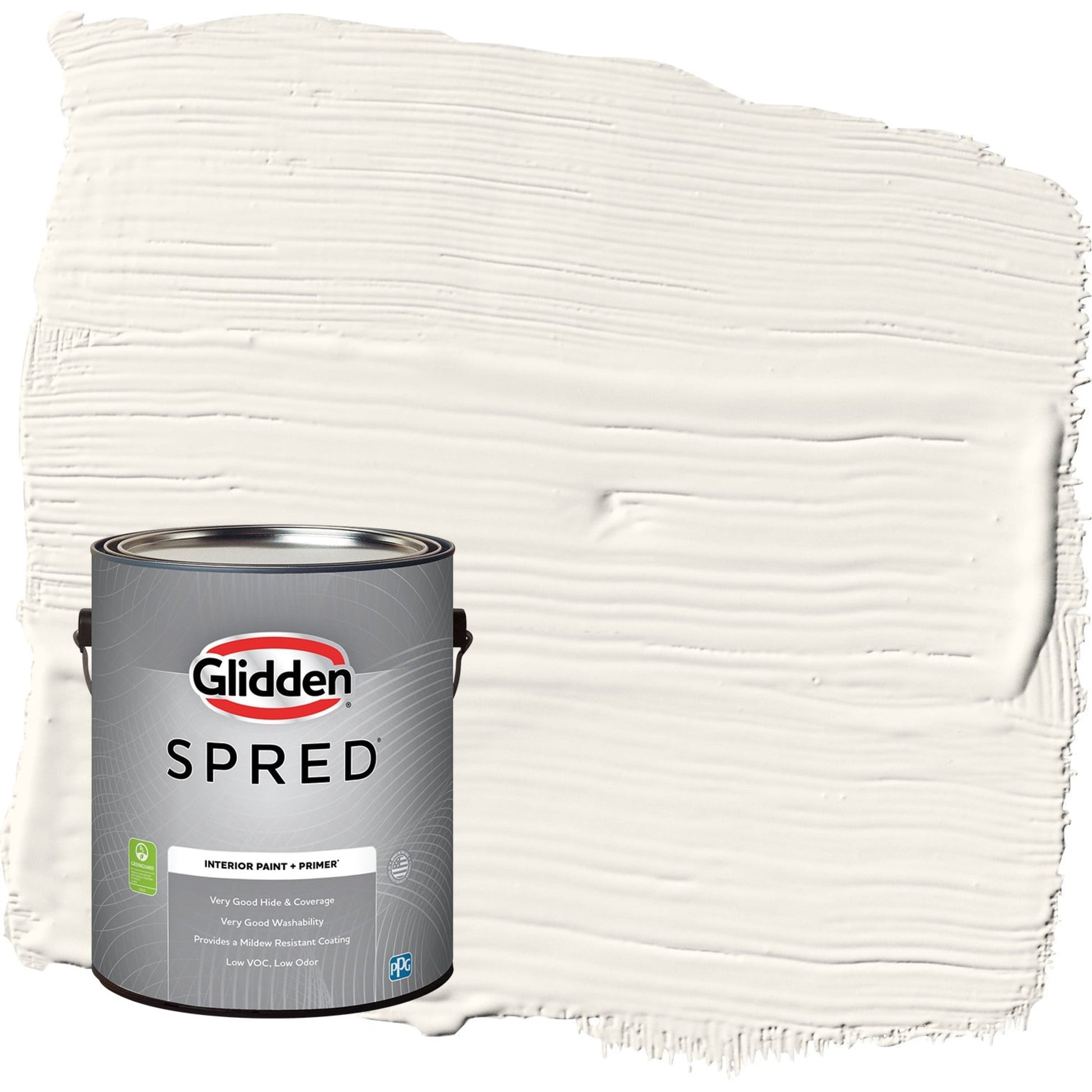 Glidden Spred Cow's Milk / Off White Flat Interior Paint with Primer, 1 Gallon