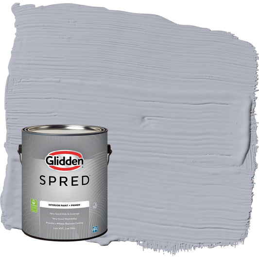 Glidden Spred Glistening Gray / Grey, Flat Interior Paint with Primer, 1 Gallon