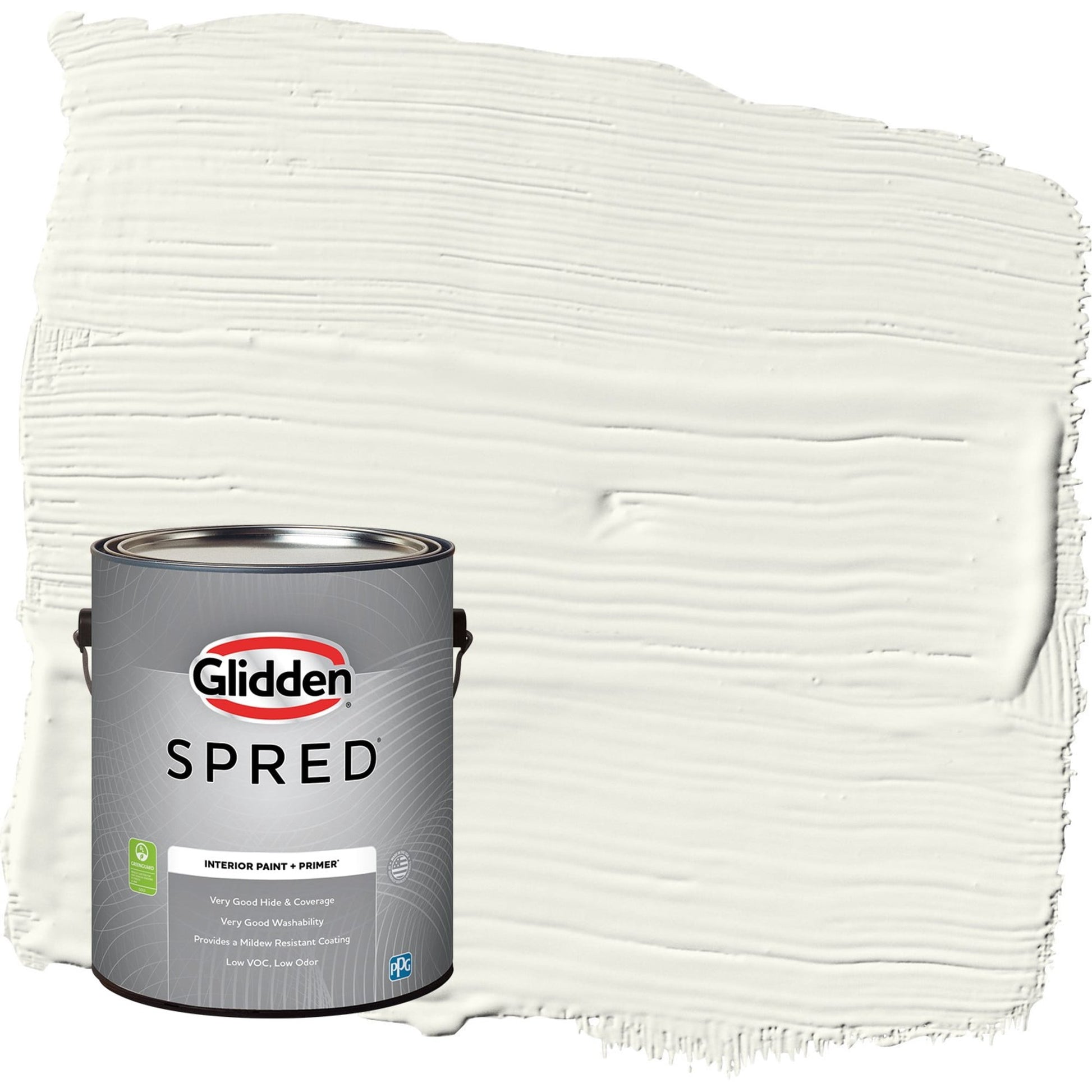 Glidden Spred Gypsum / Off-White Eggshell Interior Paint with Primer, 1 Gallon