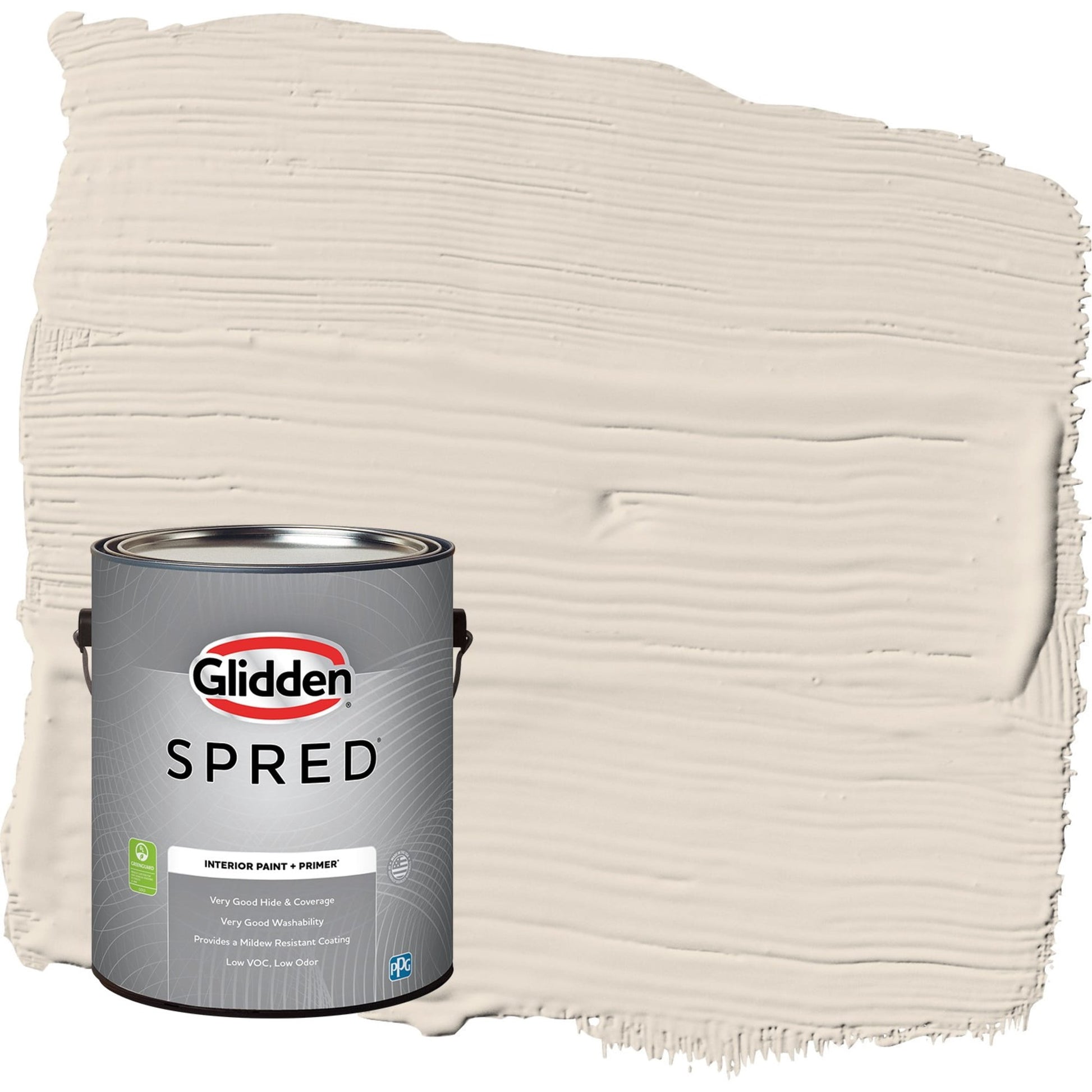 Glidden Spred Maybe Mushroom / Gray, Flat Interior Paint with Primer, 1 Gallon