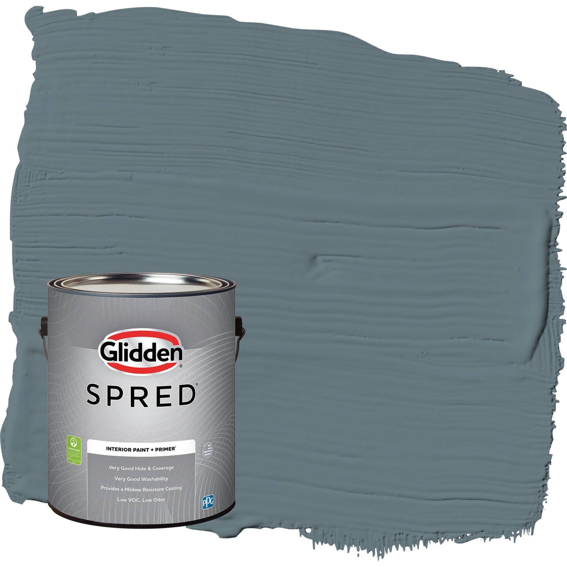 Glidden Spred Night Rendezvous / Blue, Flat Interior Paint with Primer, 1 Gallon